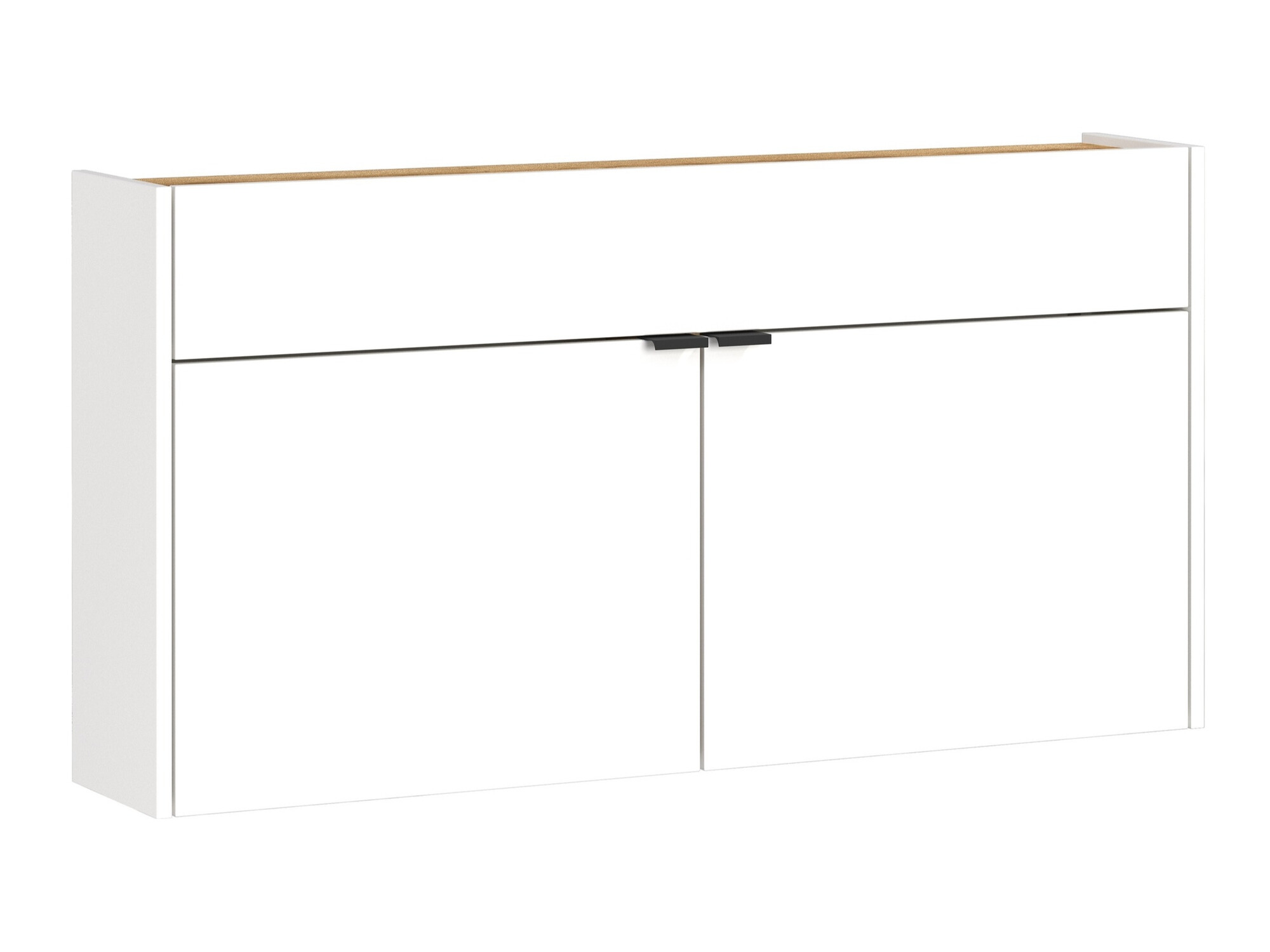 Regal za čevlje Cirsale 102 (Bela + Navarra hrast)