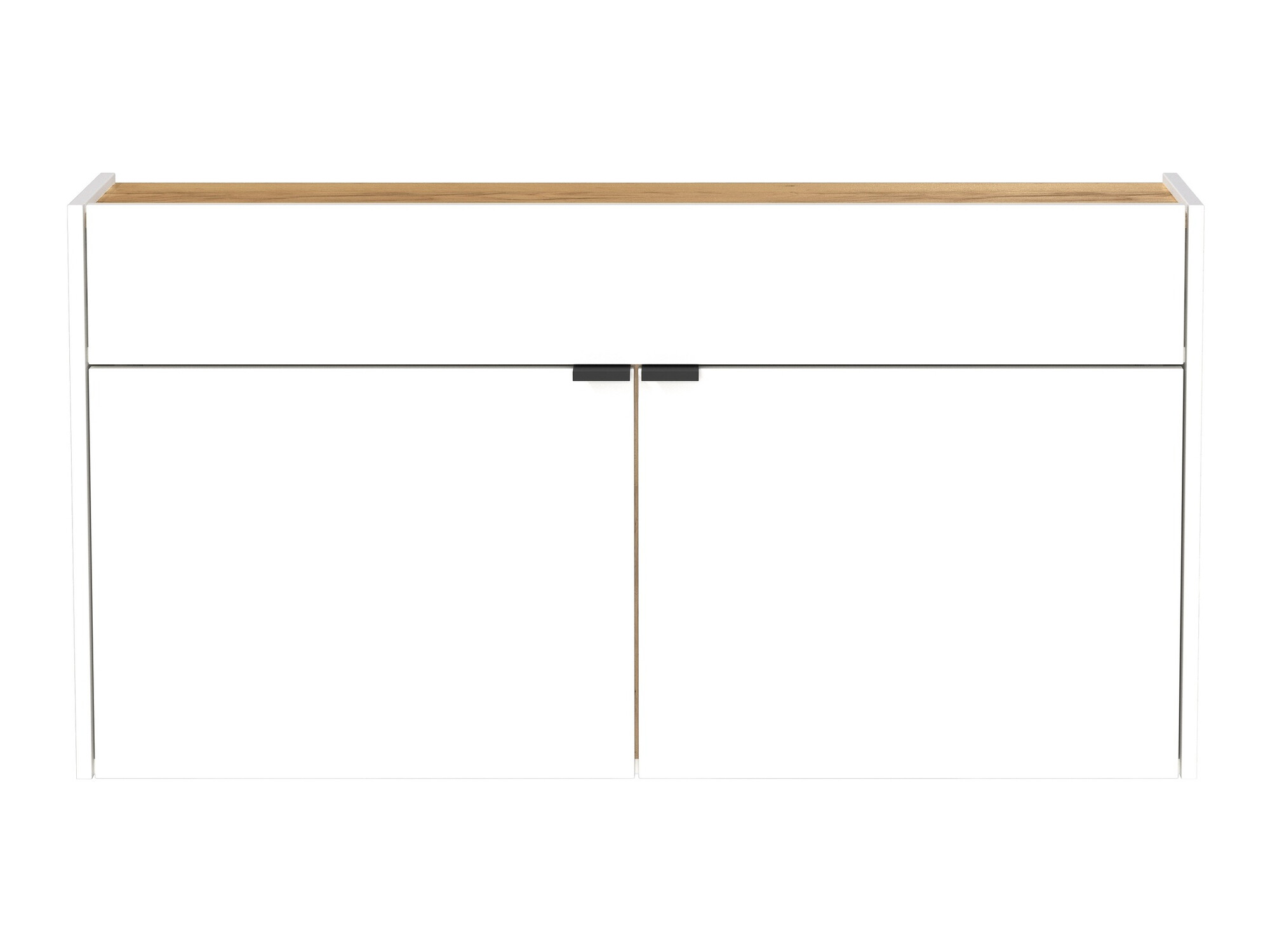 Regal za čevlje Cirsale 102 (Bela + Navarra hrast)