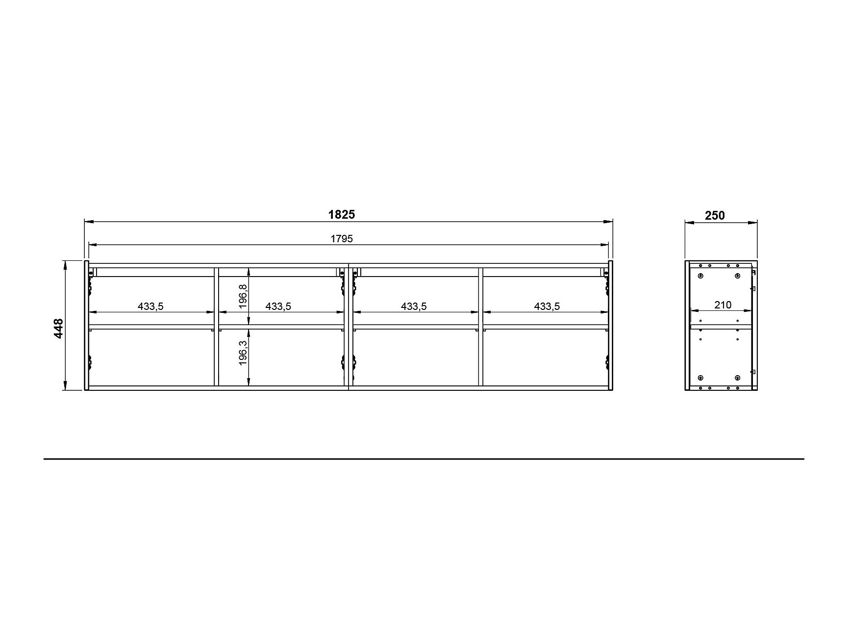 TV-omarica Sacramento 431 (Grafit)