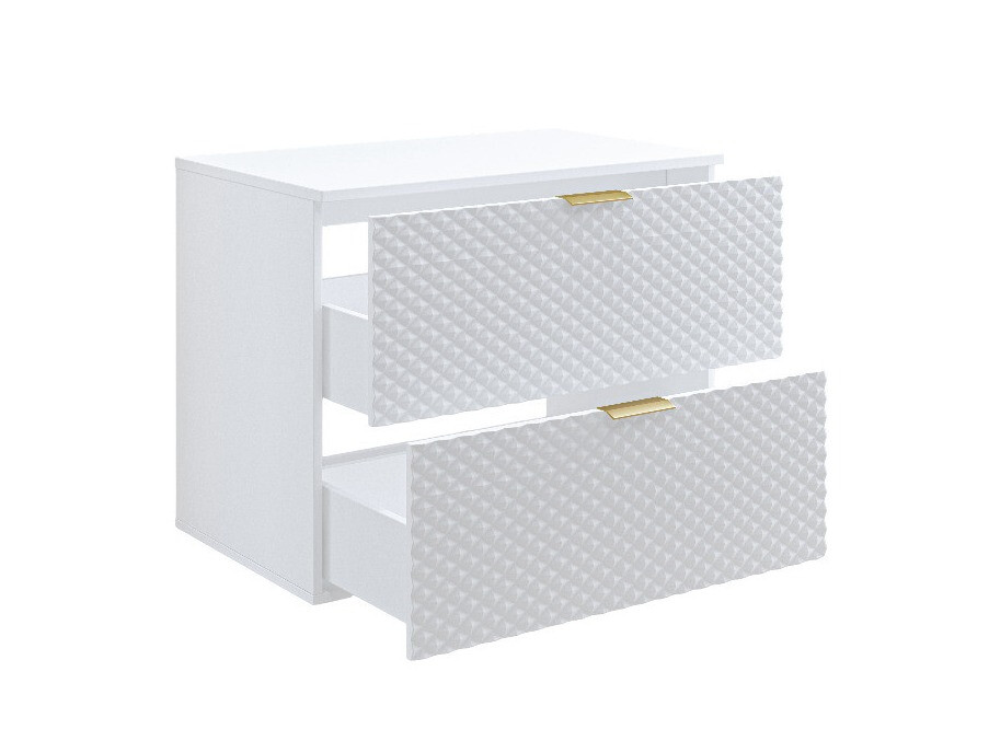 Viseča kopalniška omarica za umivalnik Liretu 107 (Bela)