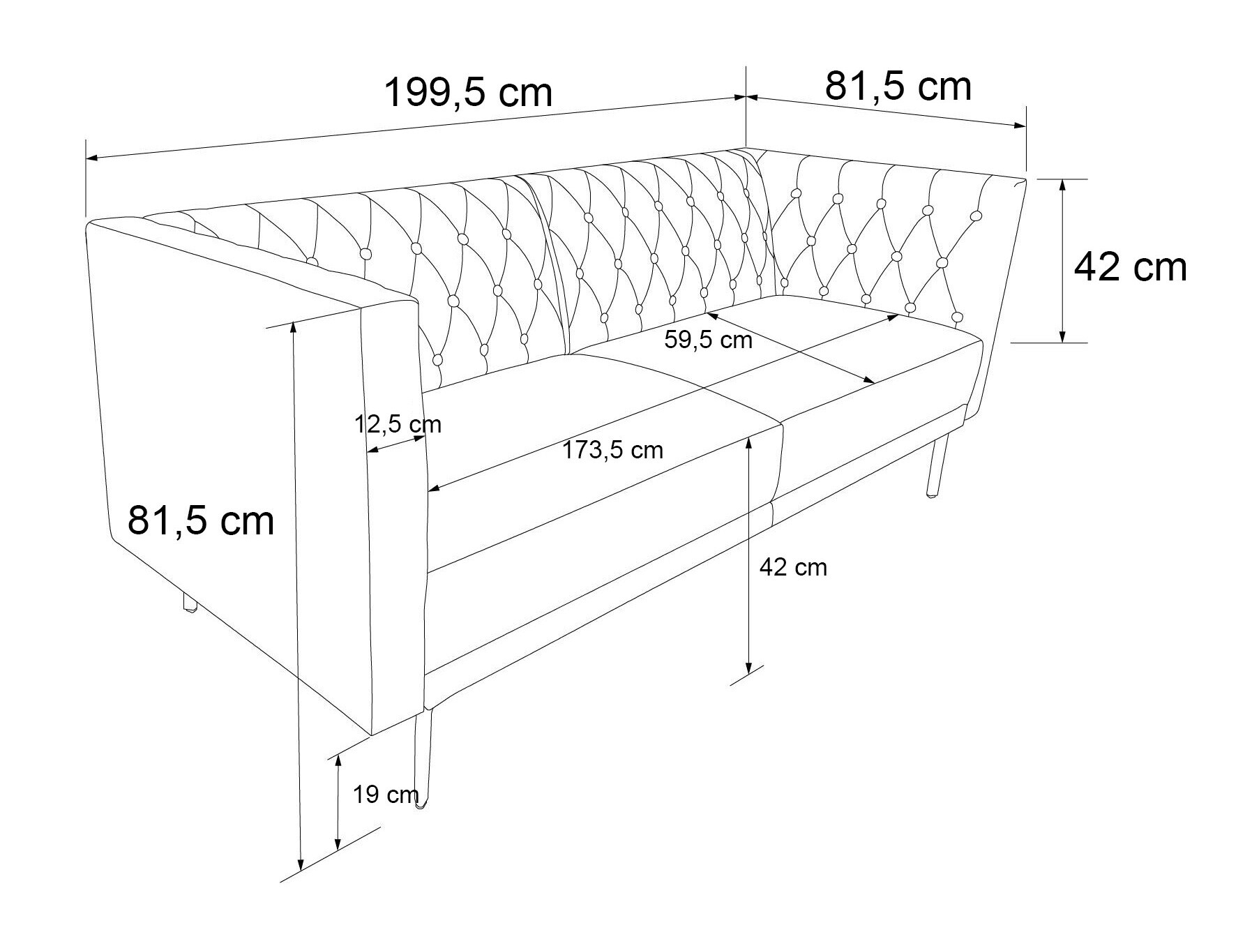 Kavč Tulsa 660 (Turkizna)