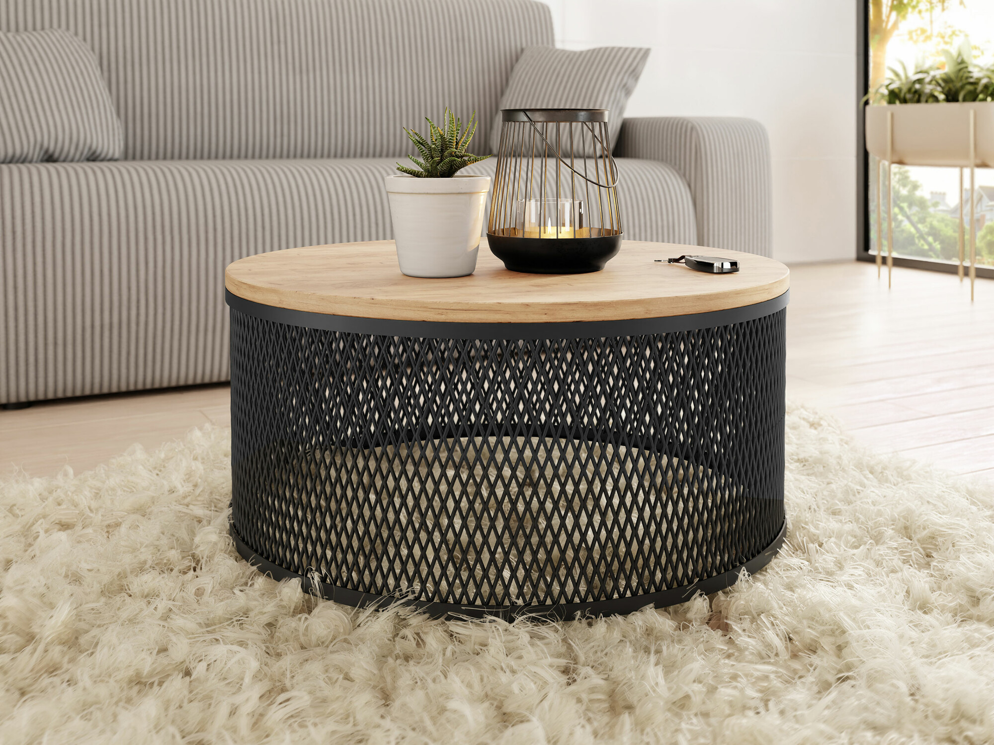 Klubska mizica Oswego 127 (Craft zlati hrast)