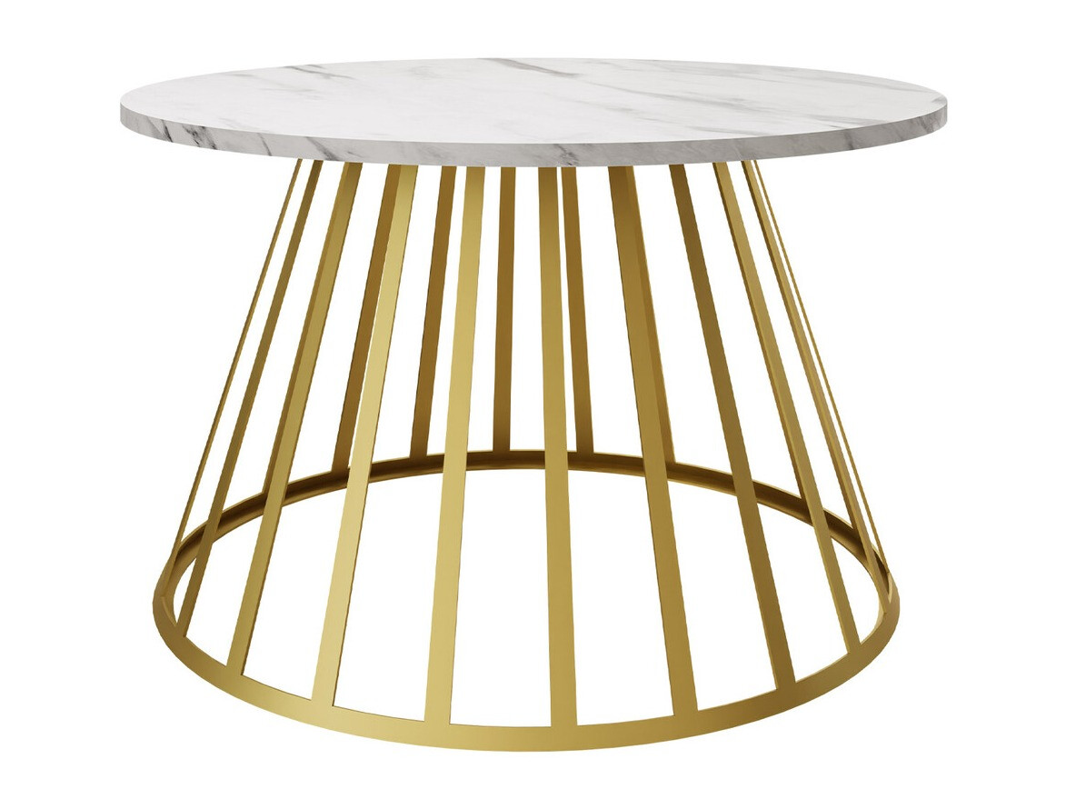 Klubska mizica Oswego 129 (Beli marmor)