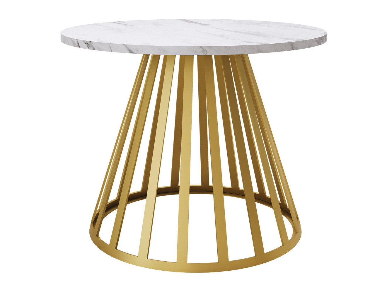 Klubska mizica Oswego 130 (Beli marmor)