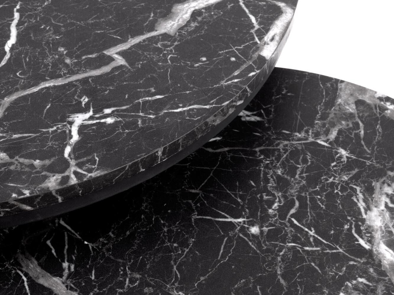 Komplet klubskih mizic Houston 1832 (Črni marmor)