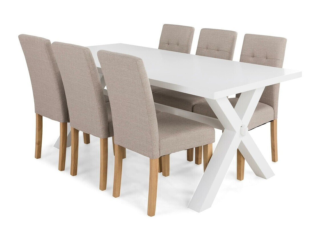 Jedilniški komplet Scandinavian Choice 675 (Beige + Rjava)