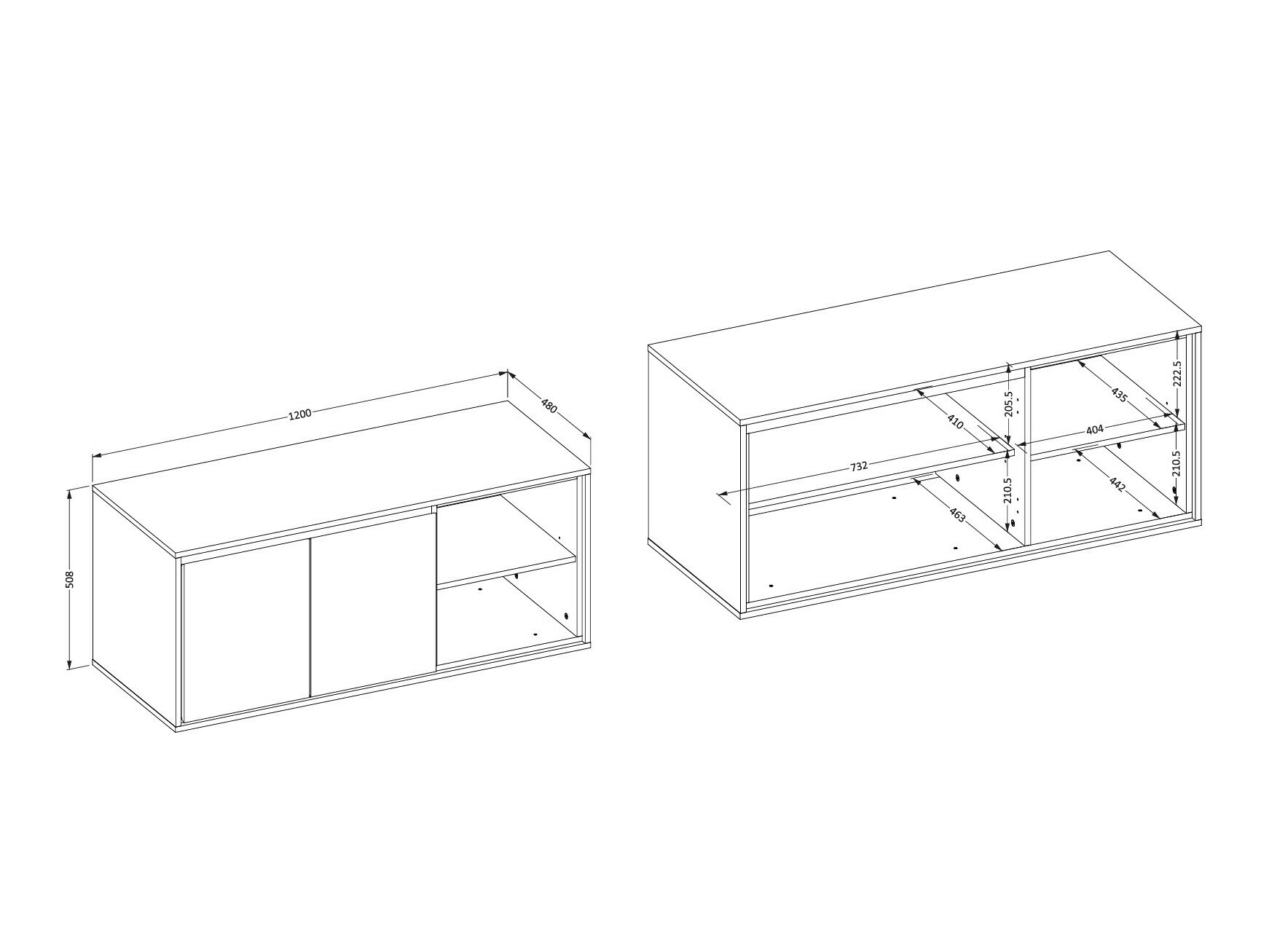 Stenska kopalniška omarica Tecavu 104 (Sijaj bela + Bela)