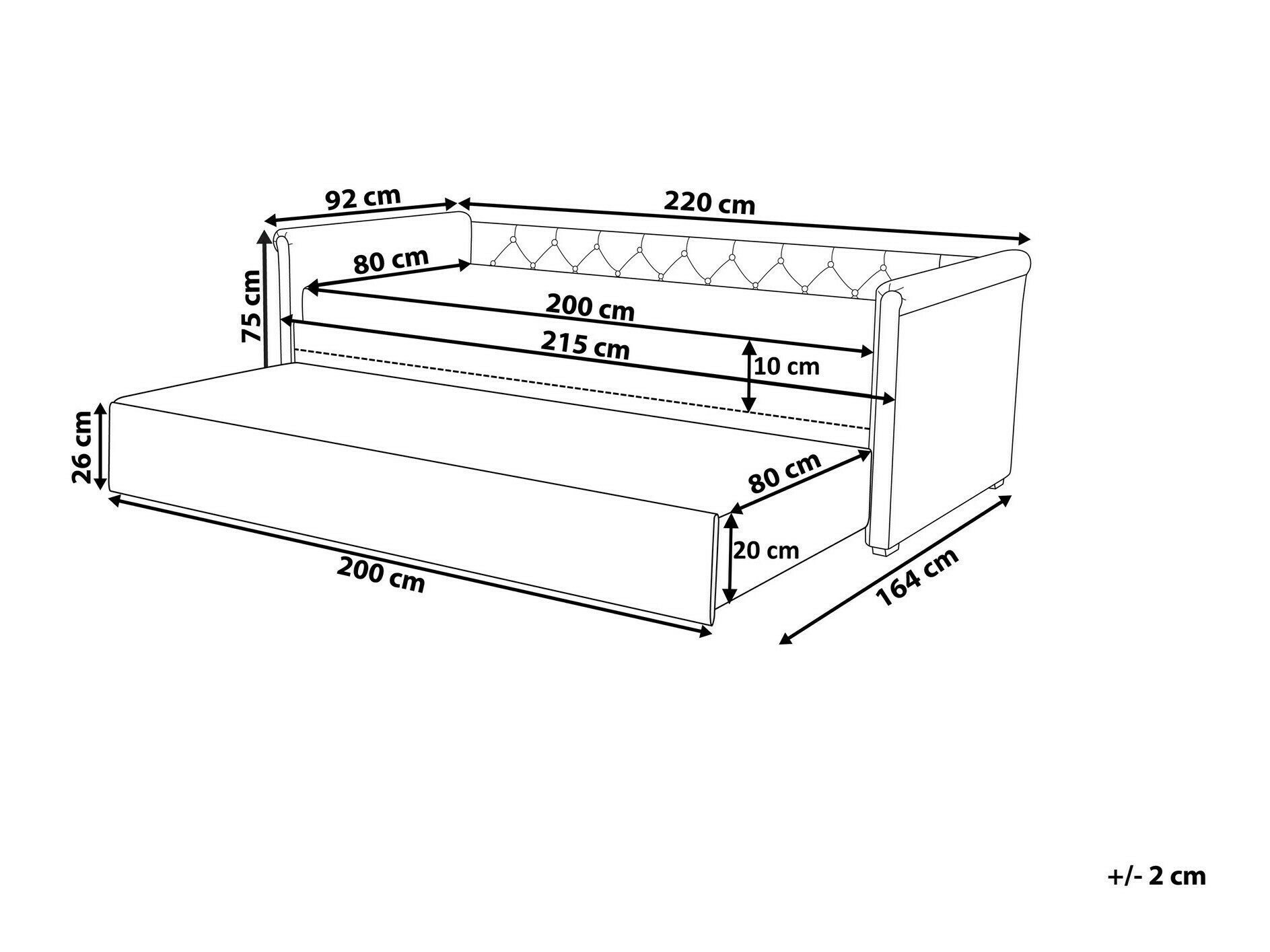 Postelja Berwyn 549 (Modra)