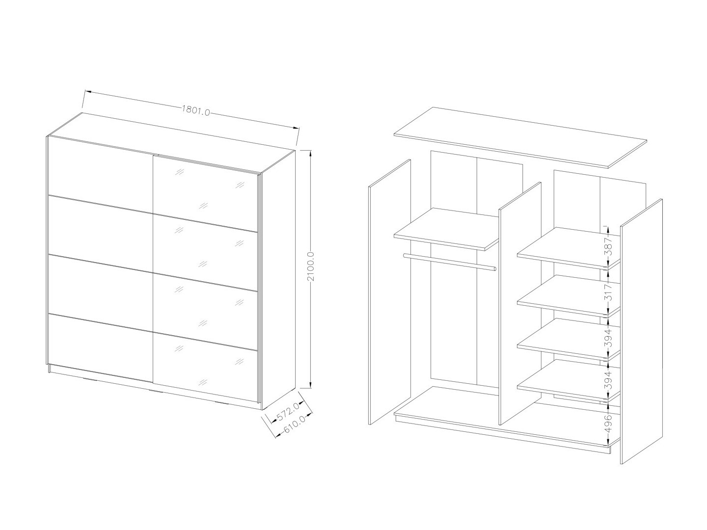 Garderobna omara Melvele 111