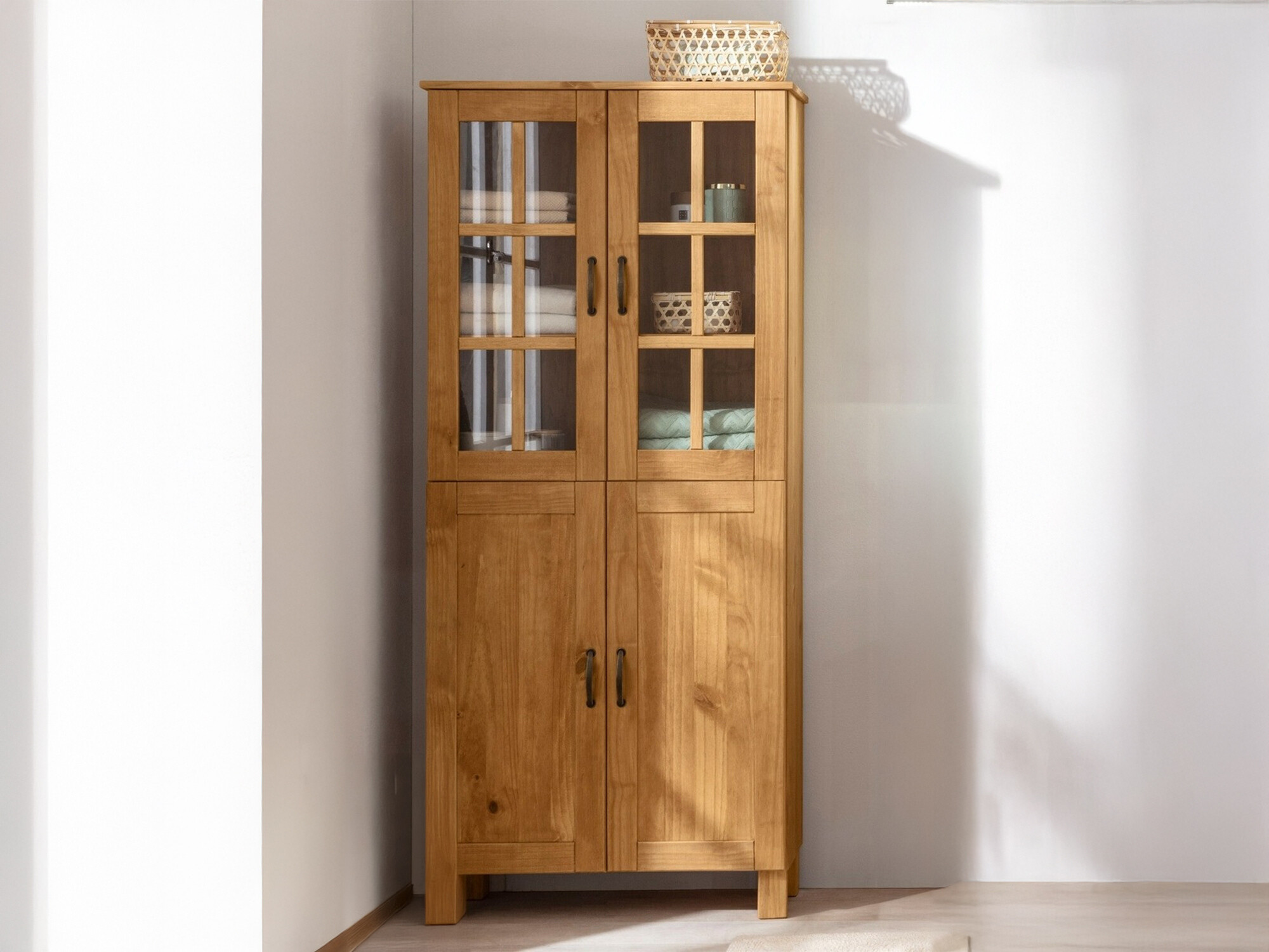 Prostostoječa Kopalniška omarica Ophlevu 100 (Bor)