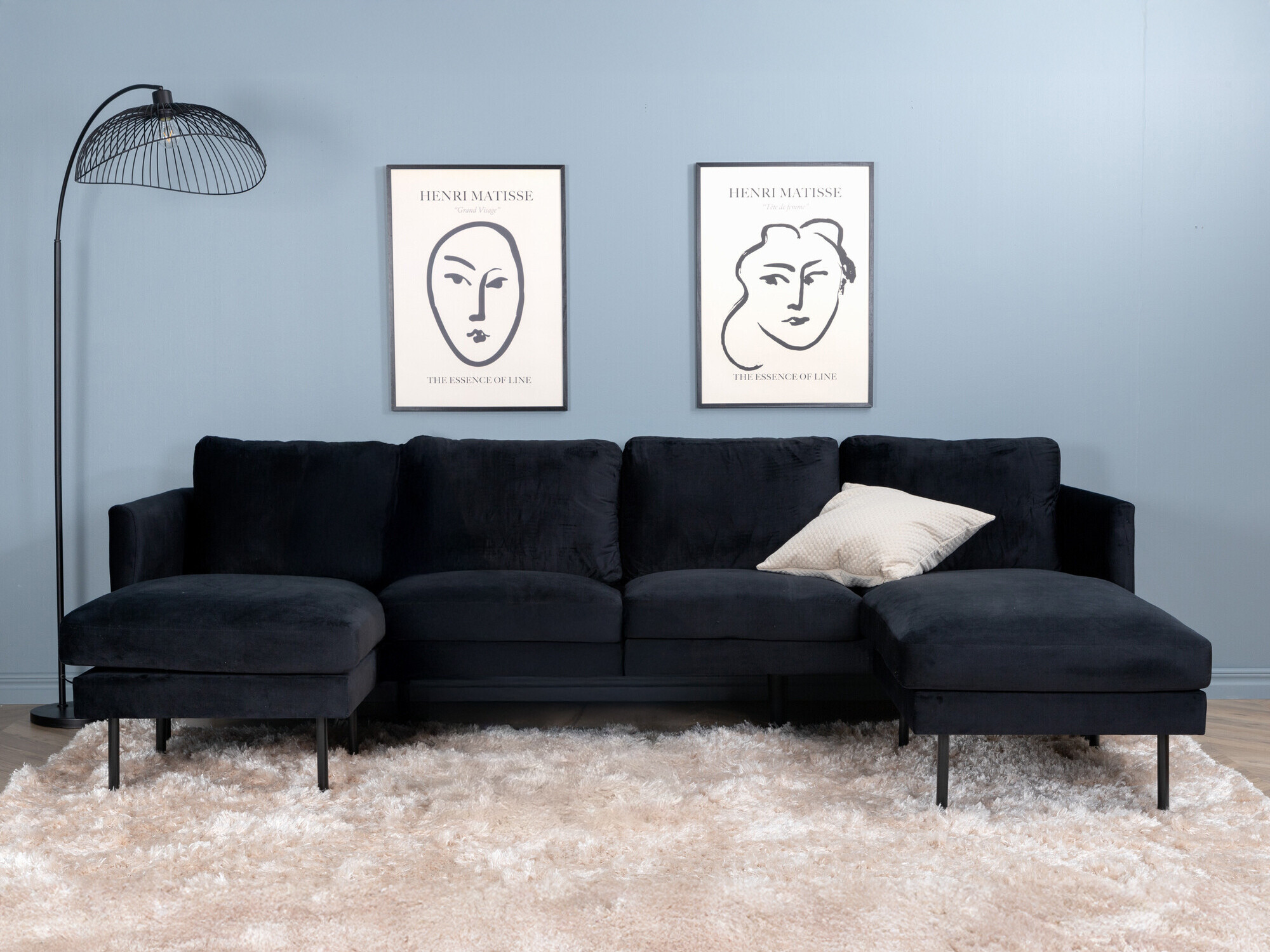 Kotna garnitura Fercame 102 (Črna)