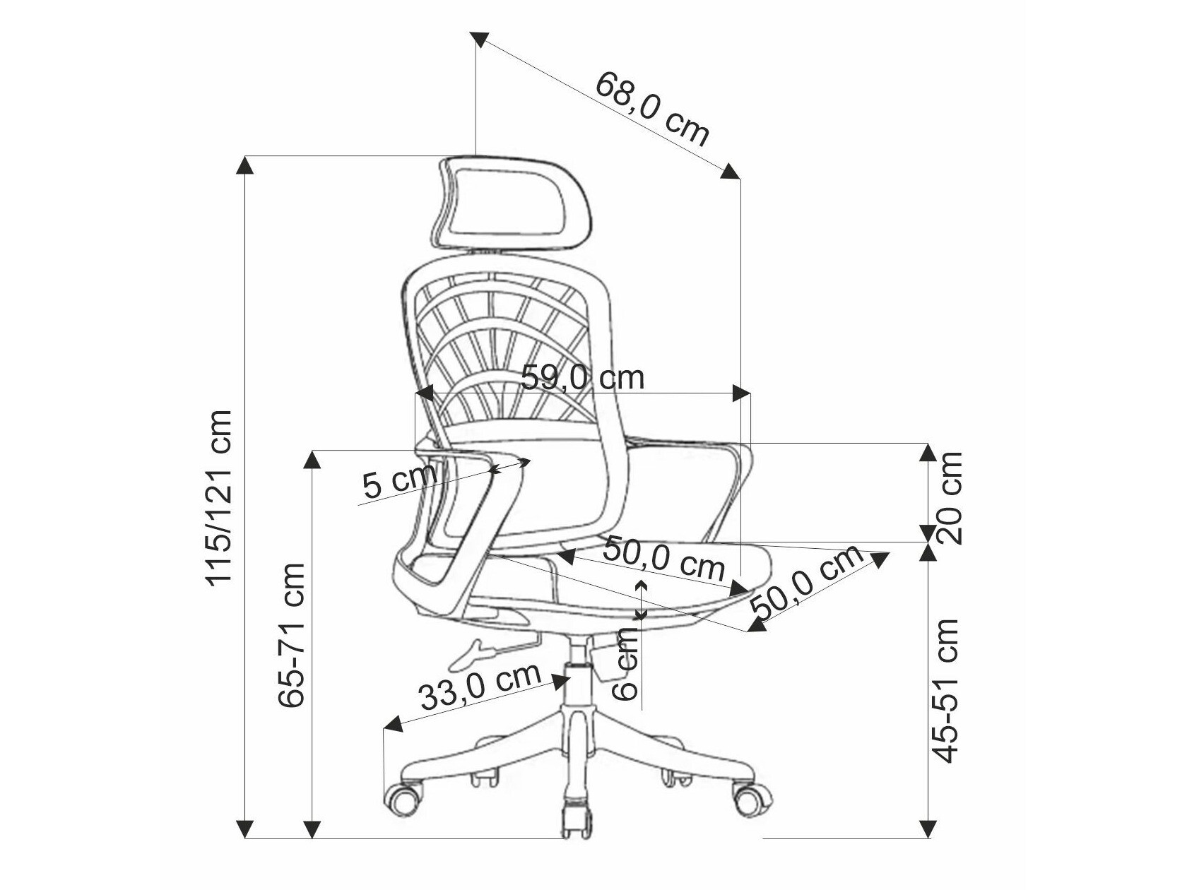 Pisarniški stol Houston 1836