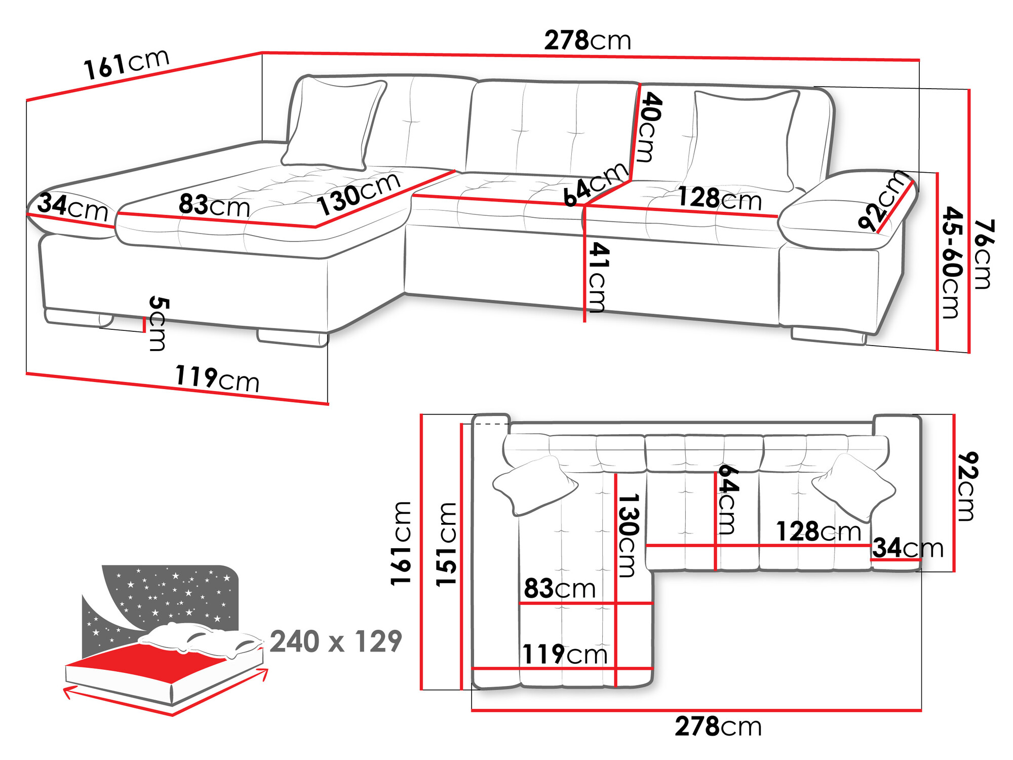 Kotna garnitura Comfivo 152 (Rico 12)
