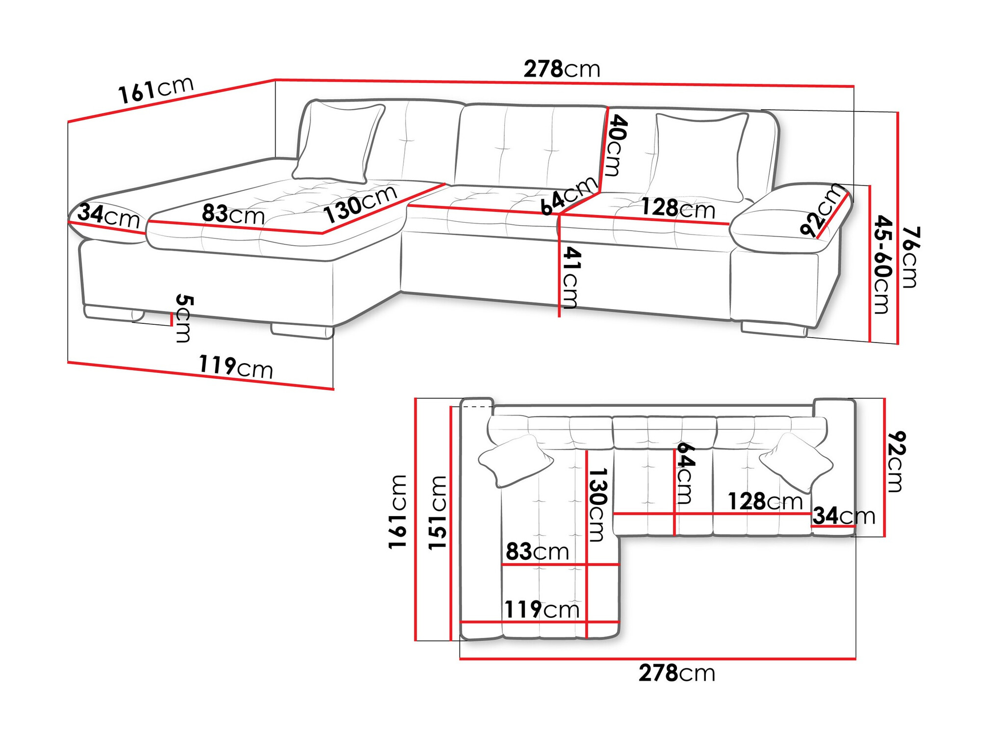 Kotna garnitura Comfivo 219 (Flow 3)