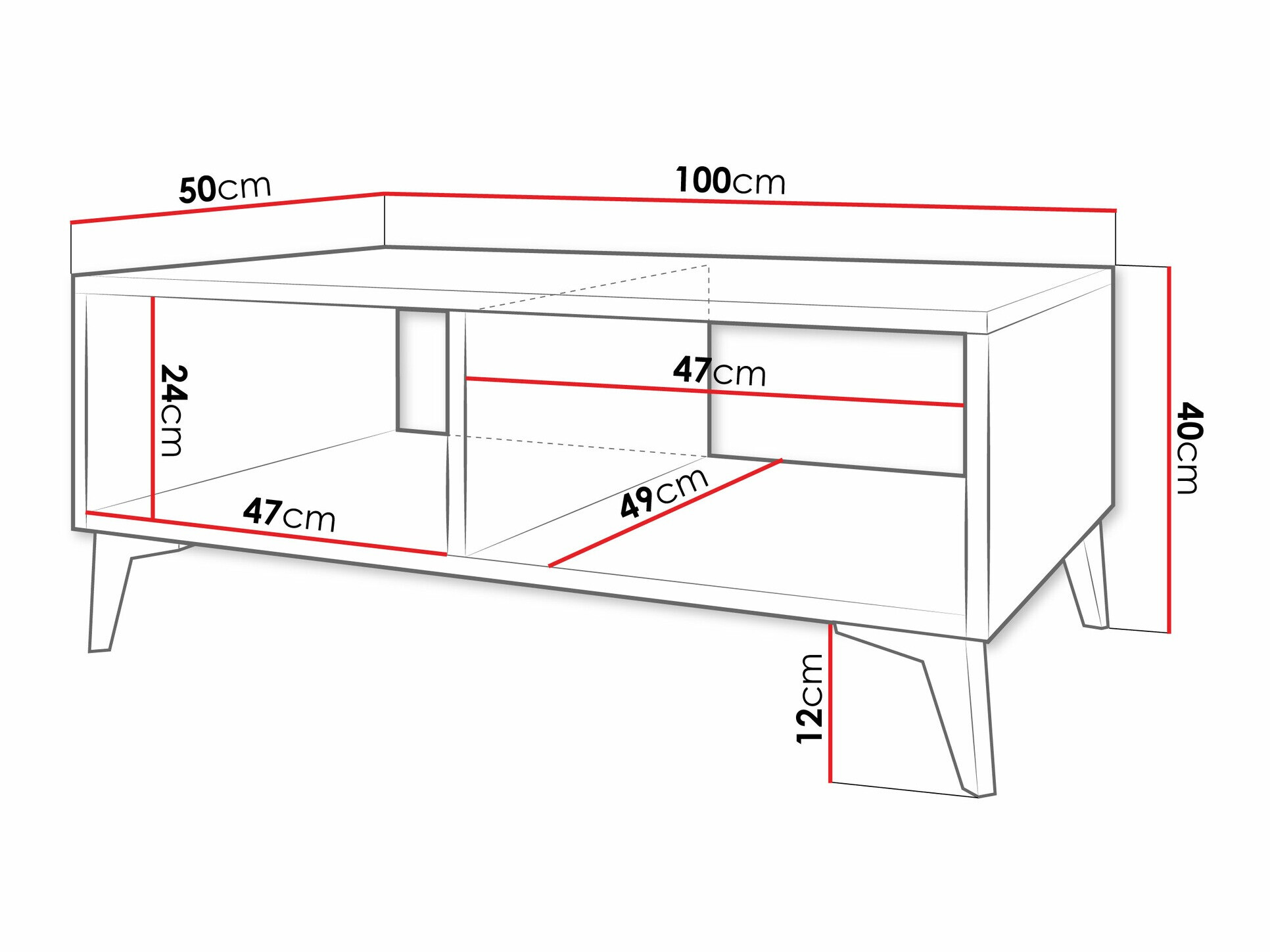 Klubska mizica Comfivo Arbutus (Bela)