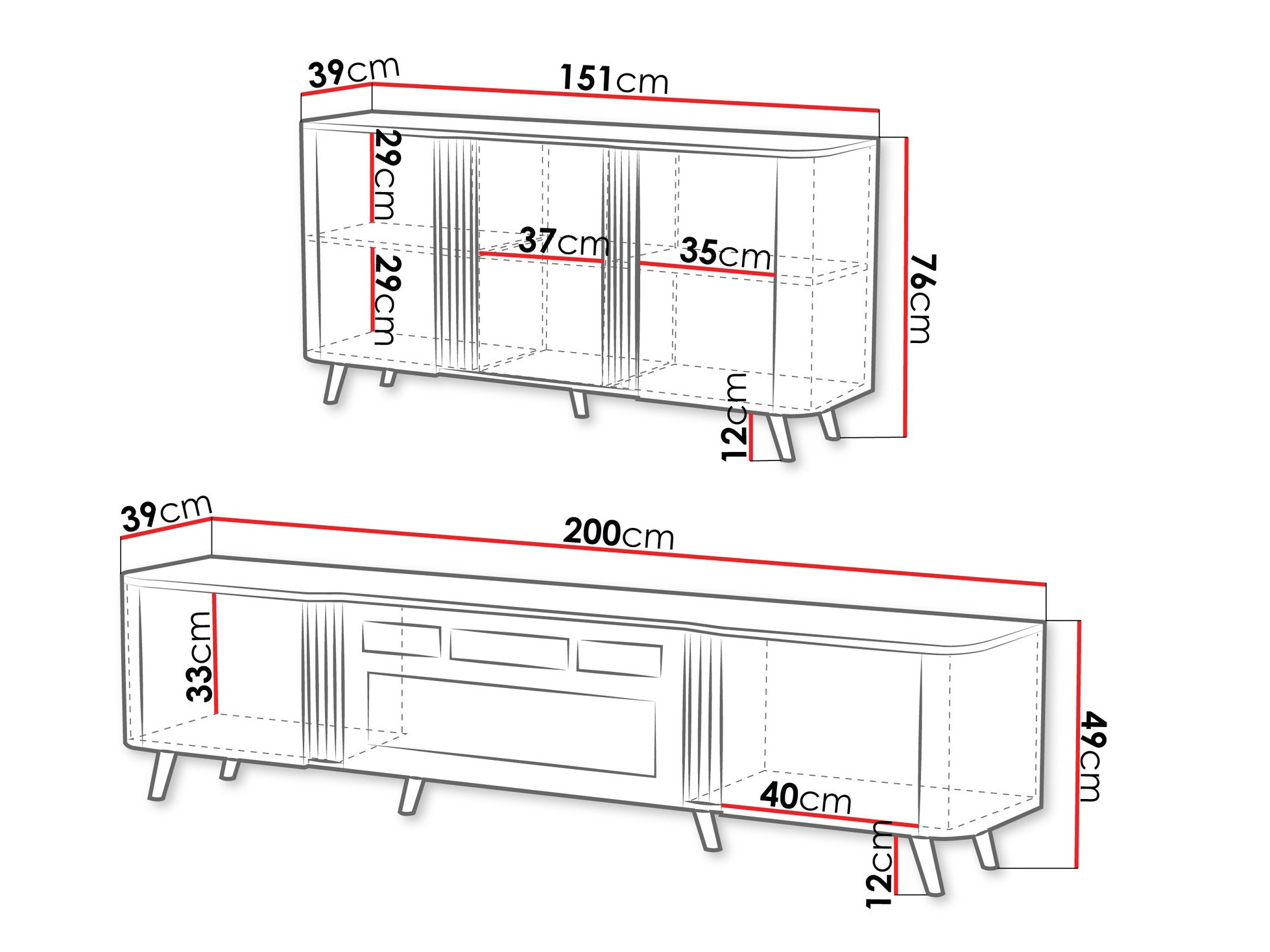 Komplet za dnevno sobo Modus (Kašmir + Črna)