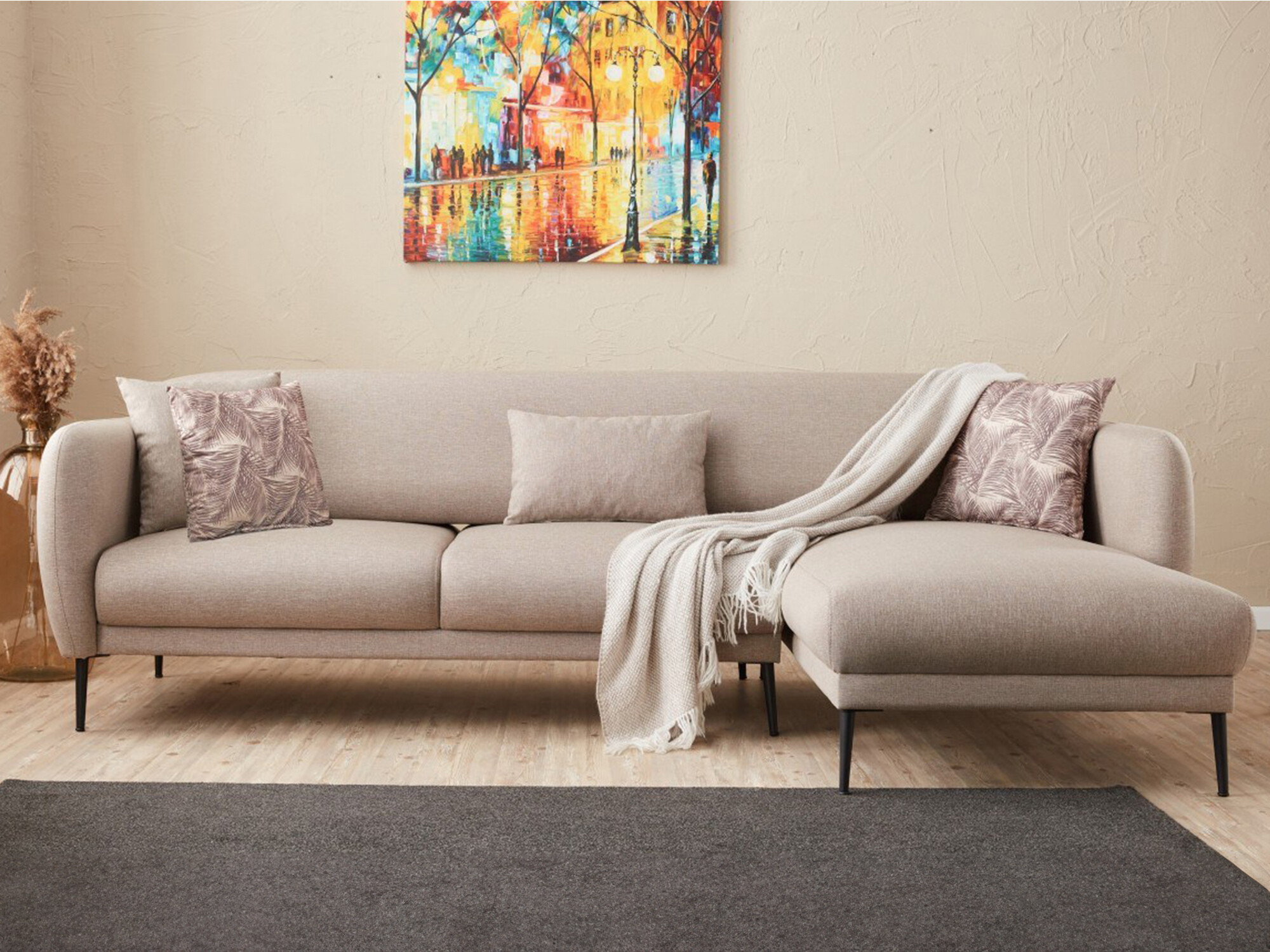 Kotna garnitura Altadena 128 (Krema)