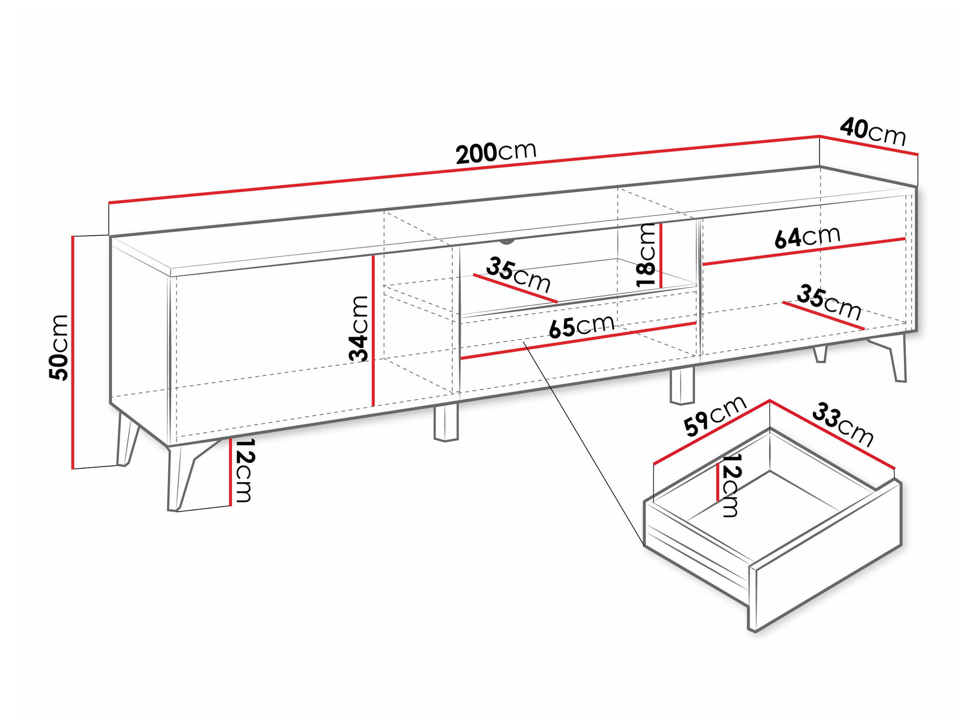 TV-omarica Comfivo 490 (Bež + Sijaj bež)