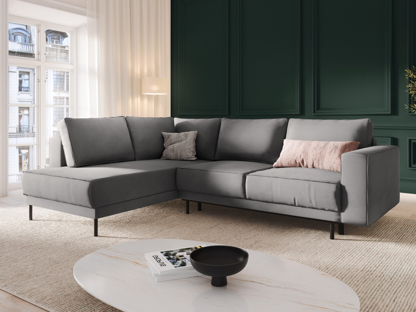 Kotna garnitura Beckley 104 (Bluvel 13)