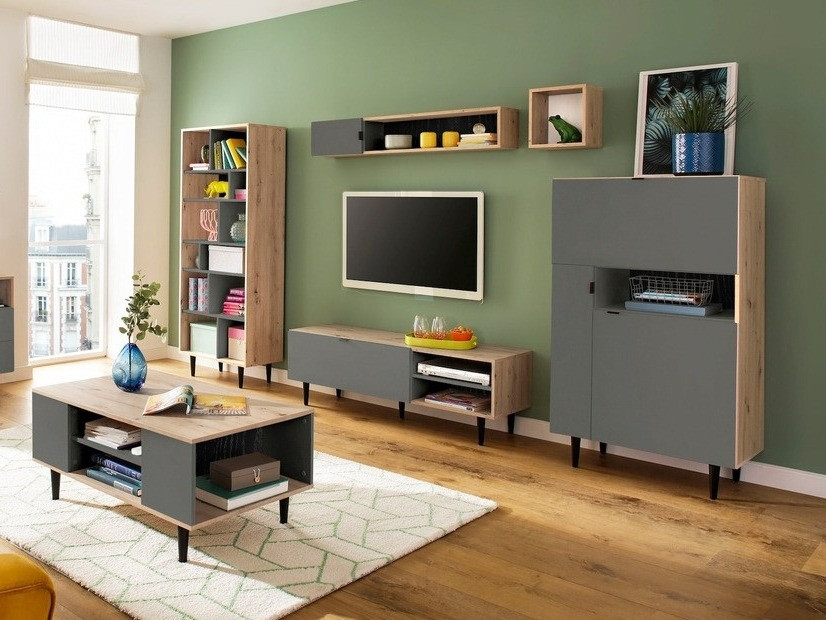 Omarica Denton 1436 (Siva + Artisan hrast)