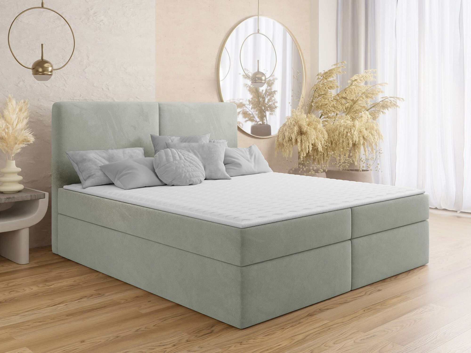 Boxspring postelja Zanesville 100 (Manila 14)