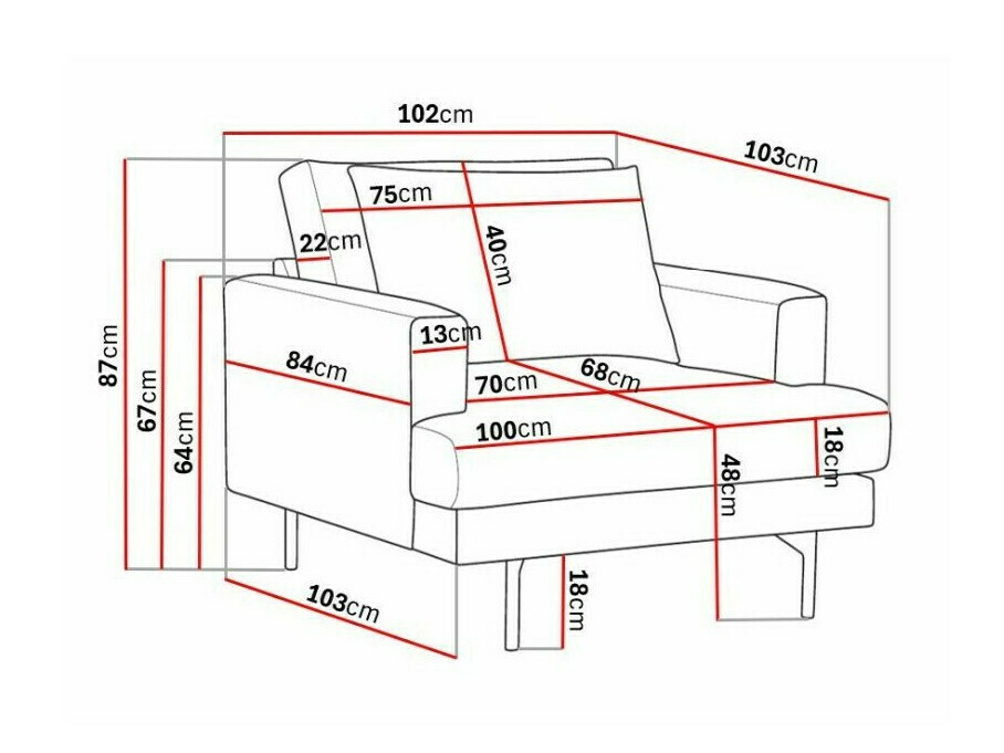 Fotelj Ophliva 102 (Grande 03)