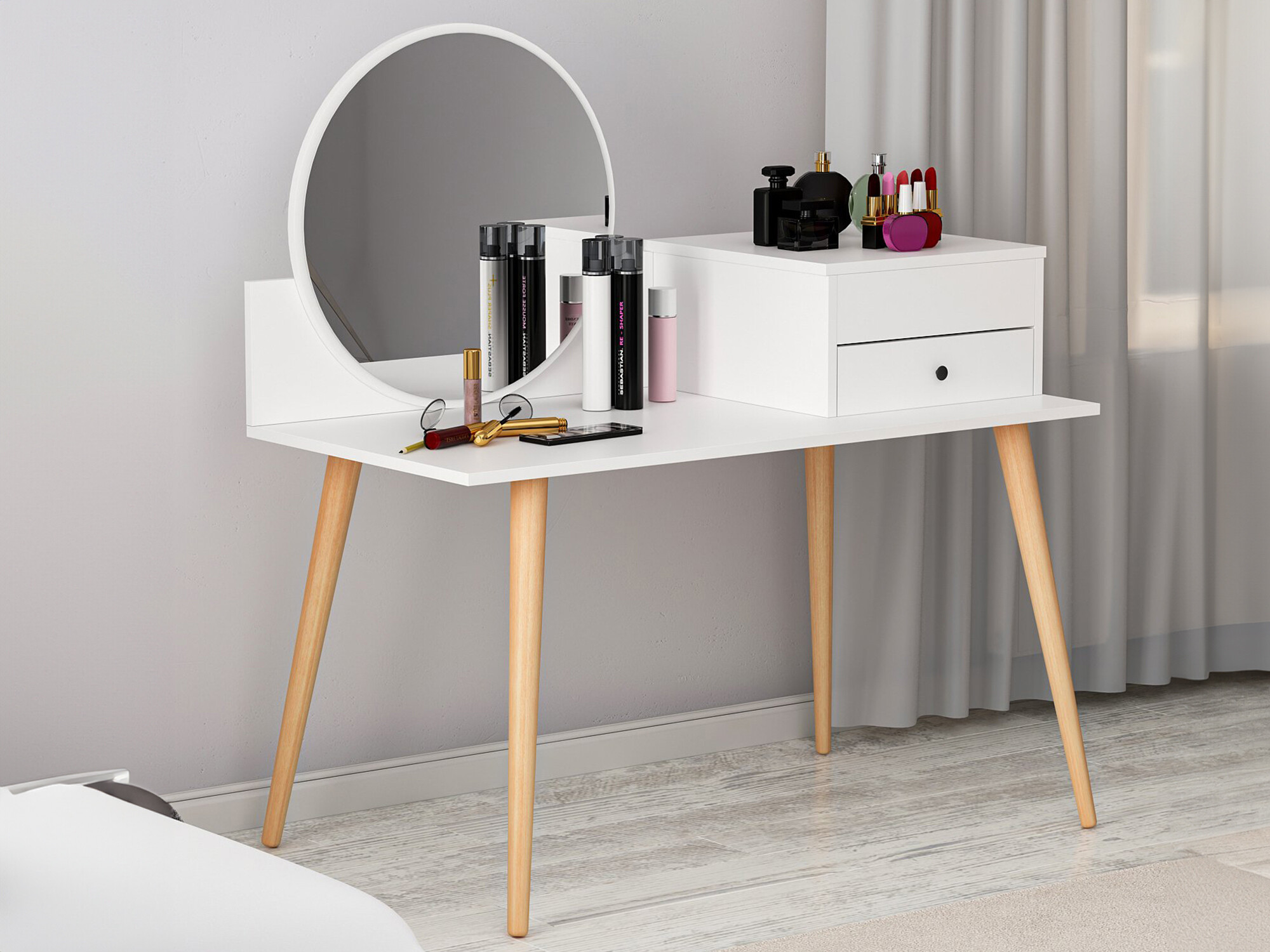 Toaletna mizica Kailua 215 (Bela)