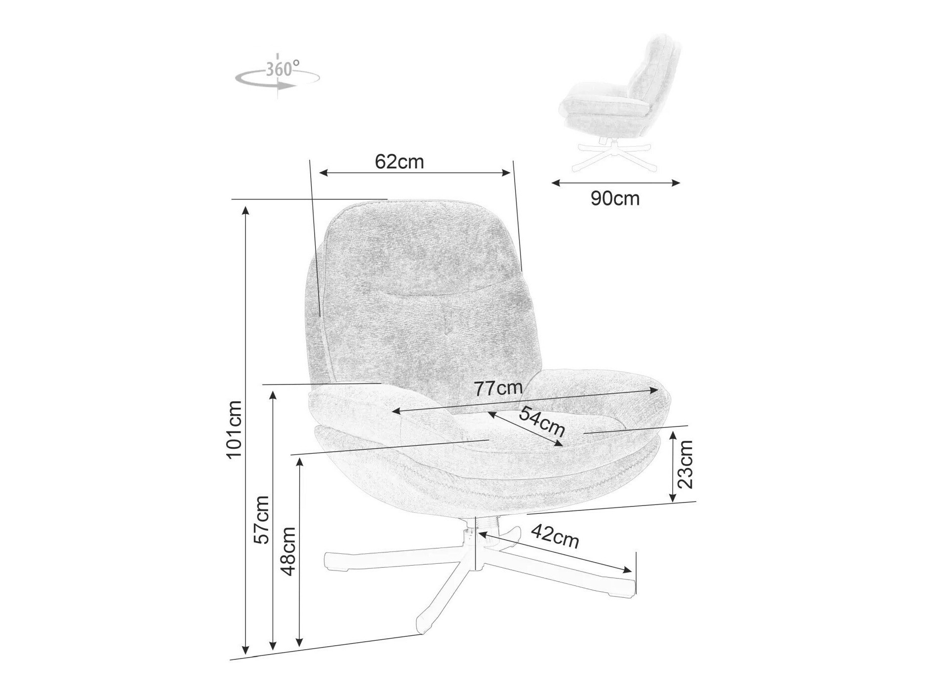 Fotelj Detroit 507 (Bež)