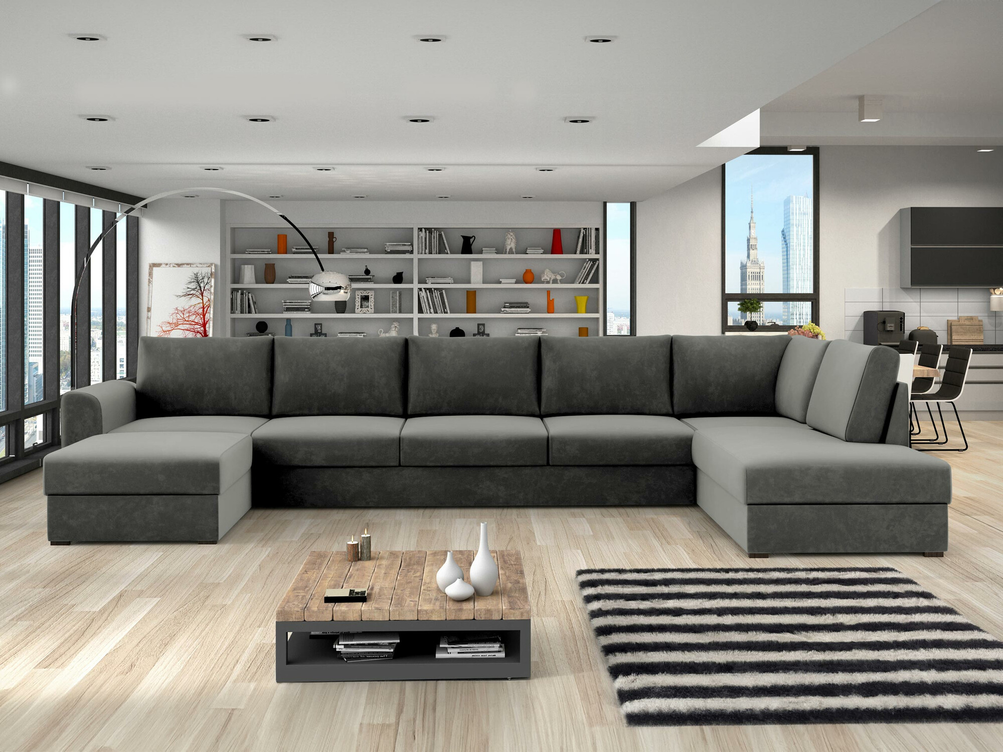 Kotna garnitura Comfivo Flumen I (Magic Velvet 2217)