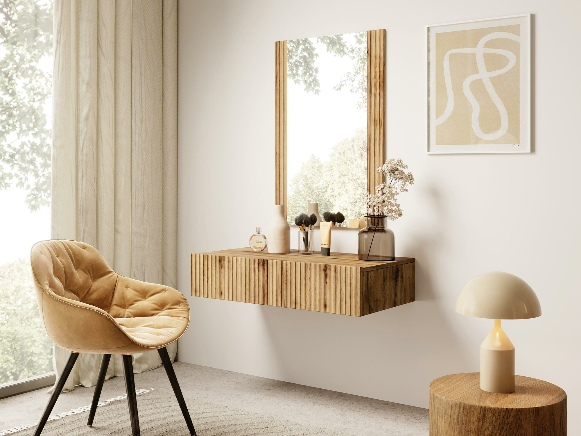 Toaletna mizica Remeta 108 (Wotan hrast)