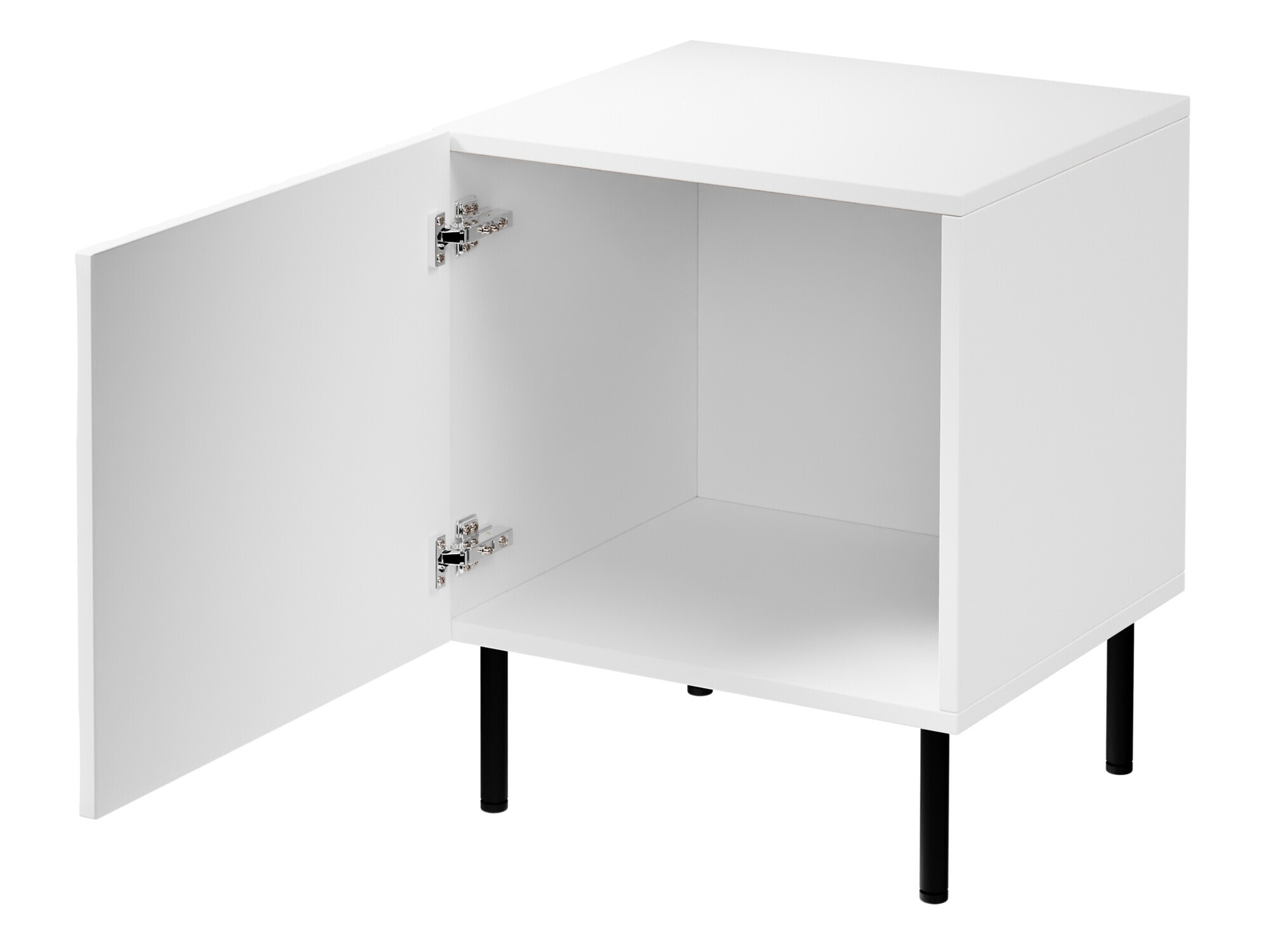 Komplet nočnih omaric Lorelbo 102 (Bela + Črna)