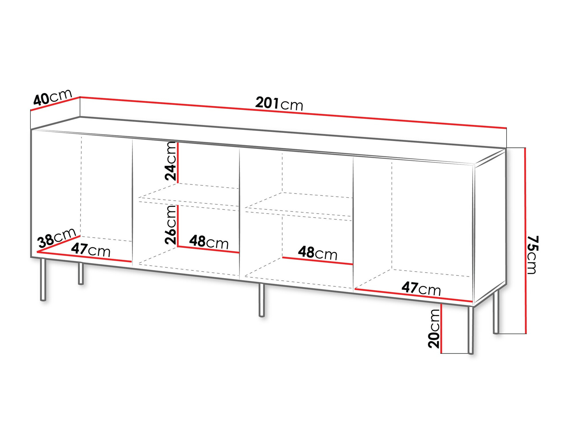 Omarica Evavese 101 (Črna)