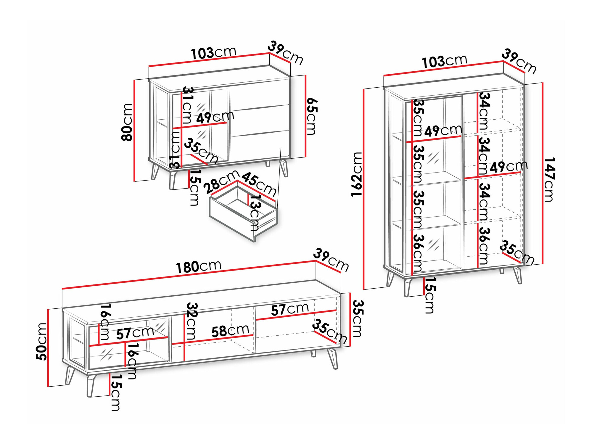 Komplet za dnevno sobo Salcira 104