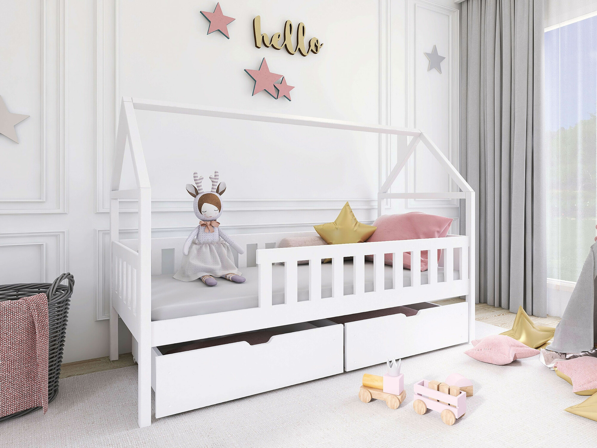 Postelja Vista 116 (Bela)