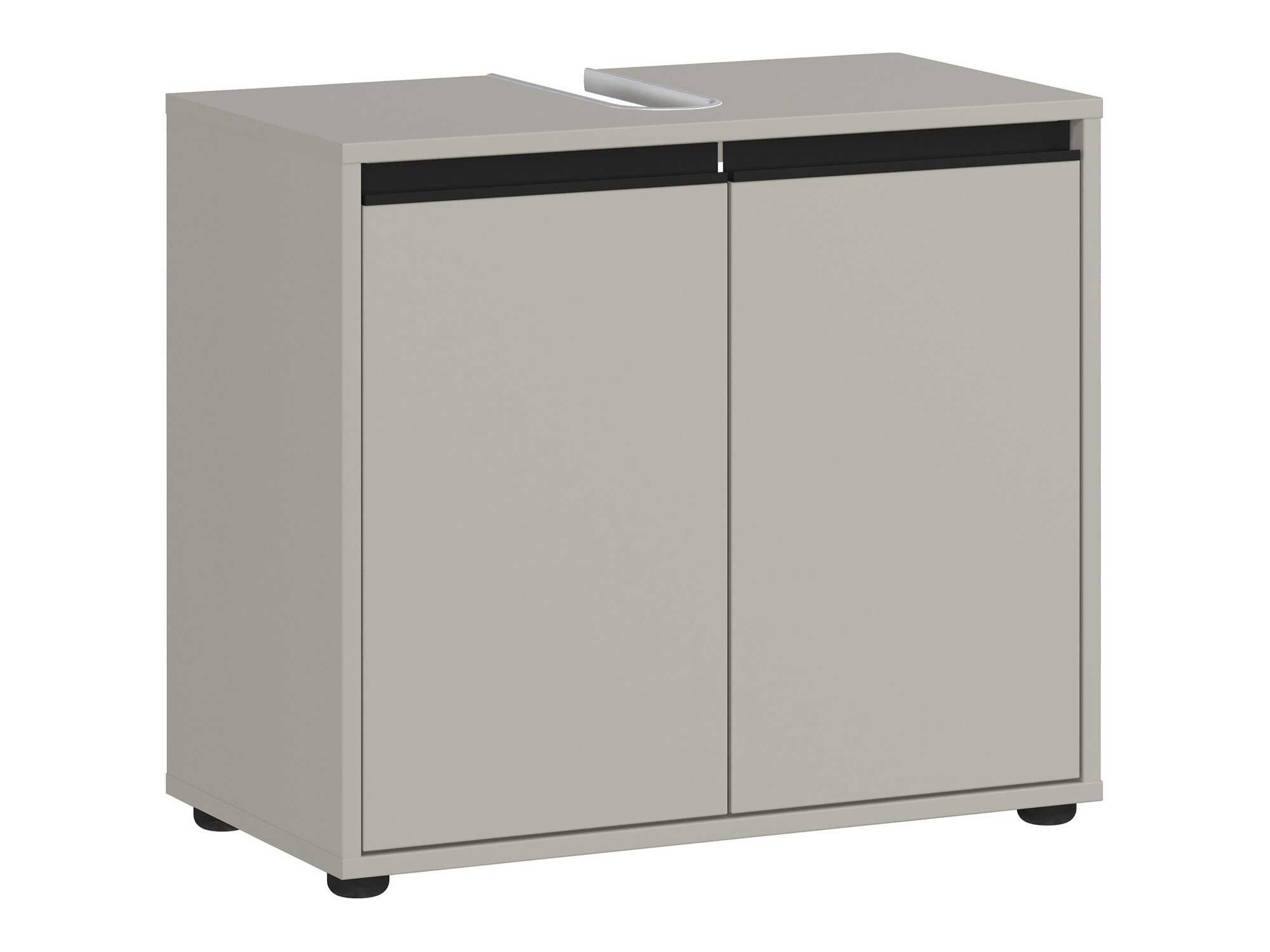 Prostostoječa kopalniška omarica za umivalnik Tensona 100 (Svetlo siva)