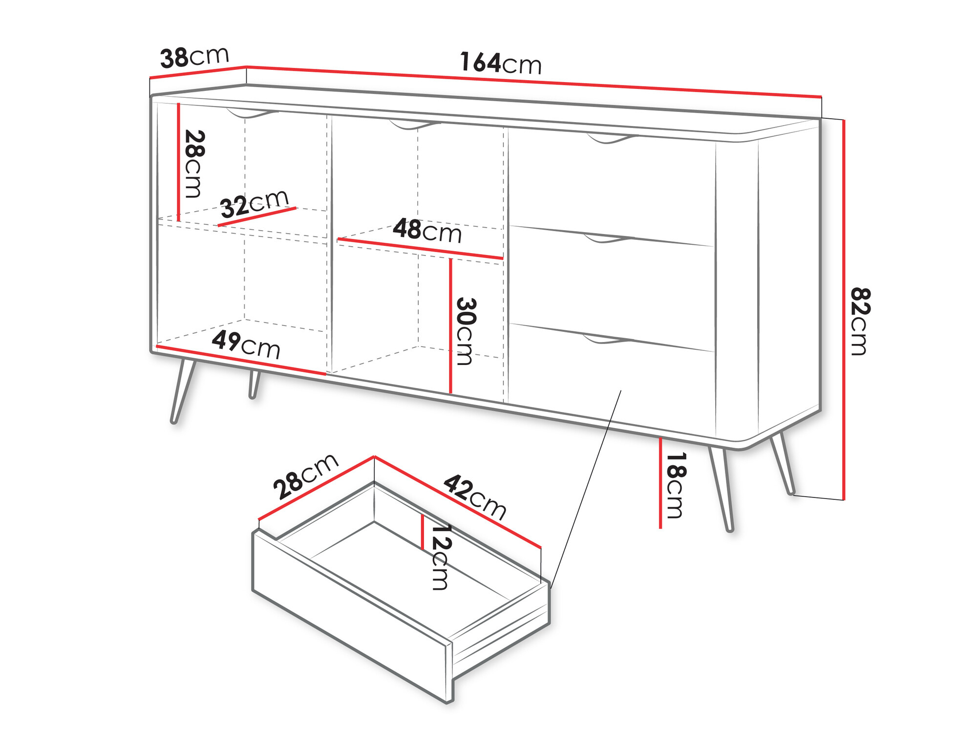 Komoda Versoe 101 (Bež)