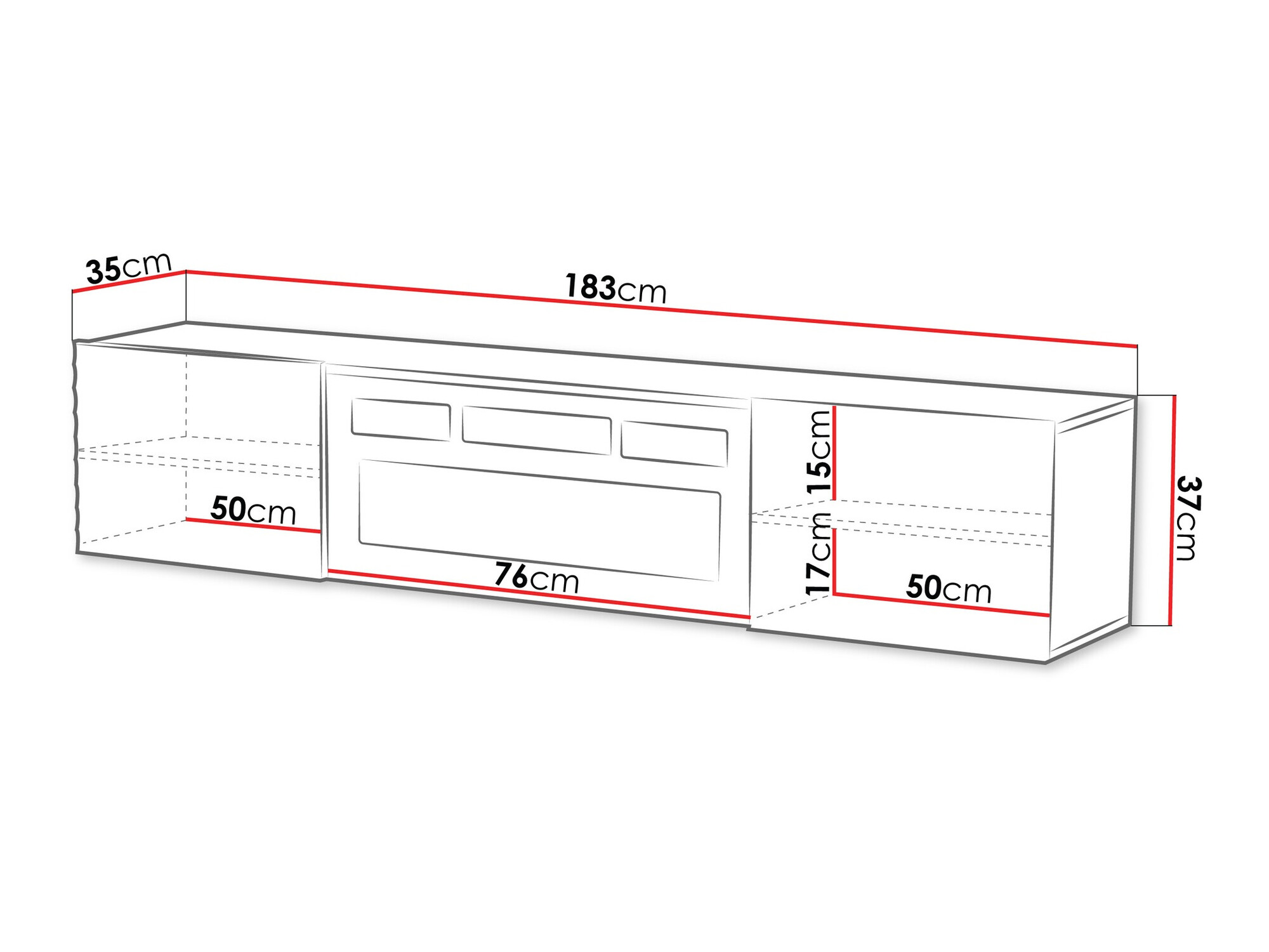 TV-omarica Charlotte 206 (Bela)