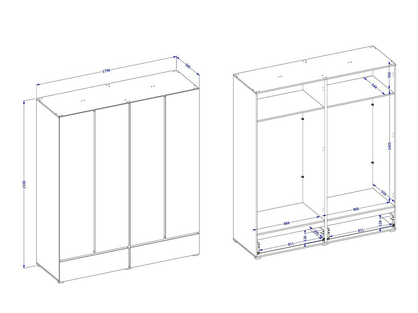 Garderobna omara Alfere 119 (Wotan hrast)