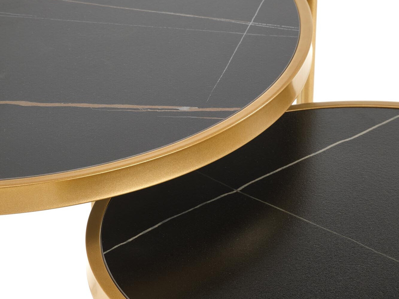 Komplet klubskih mizic Houston 1867 (Črni marmor)