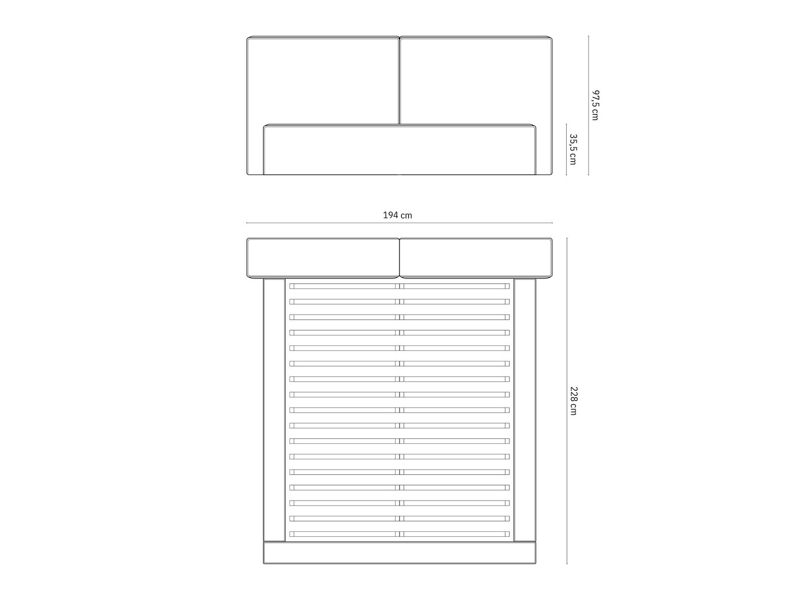 Postelja Lomcalu 100 (Bluvel 86)