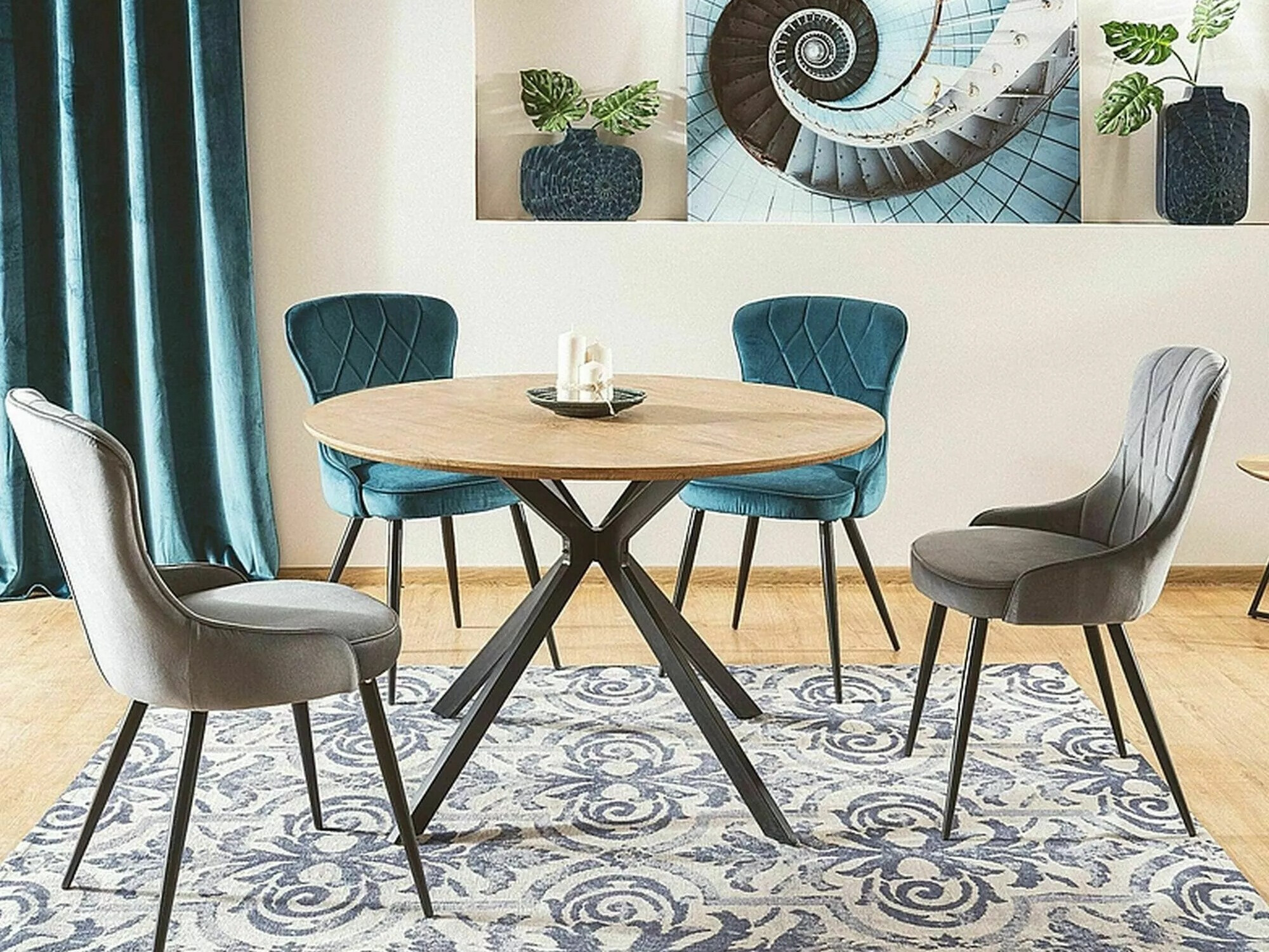 Stol Detroit 524 (Siva)