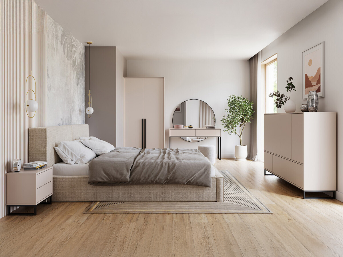 Garderobna omara Calcalo 100 (Bež)