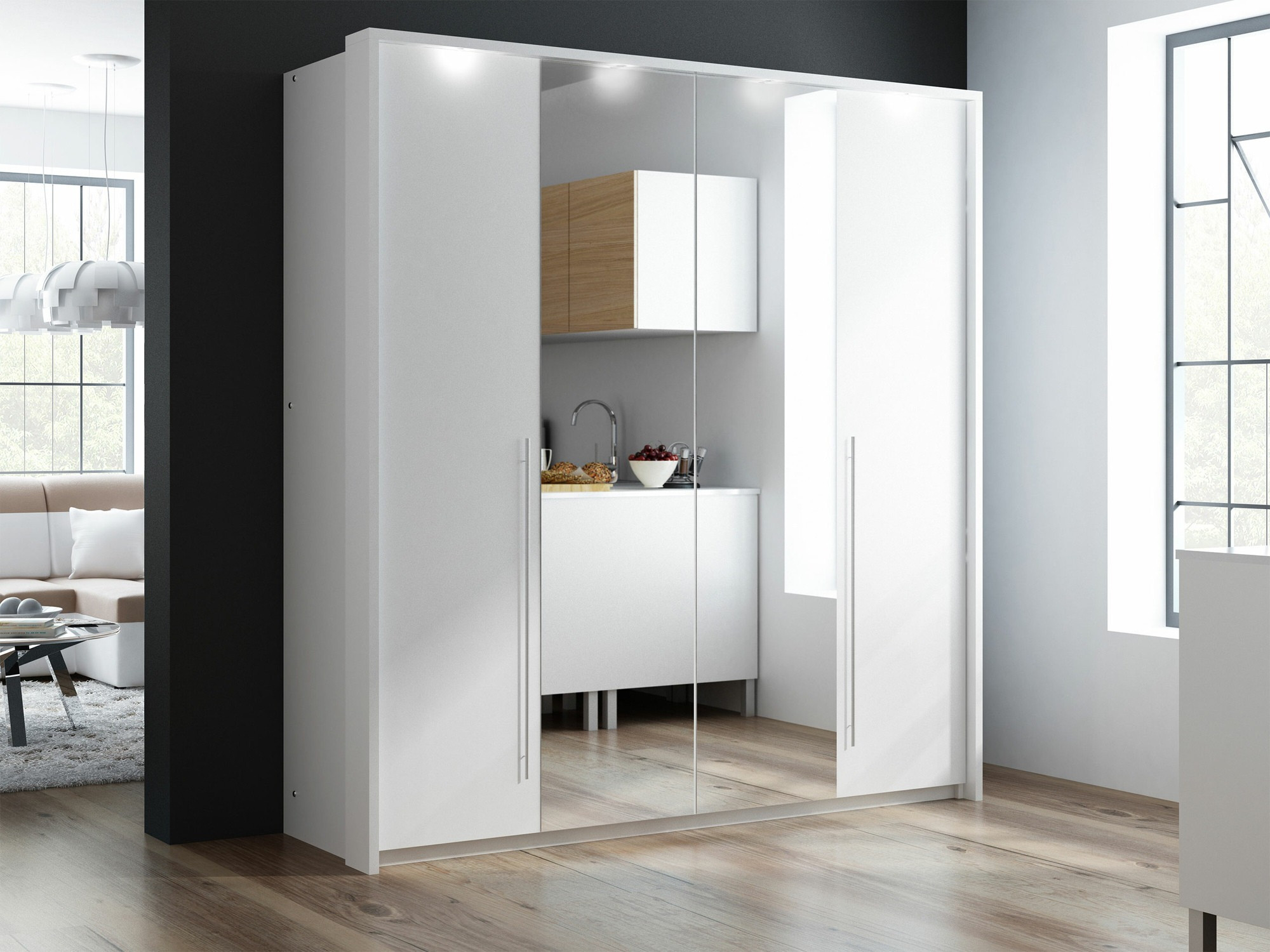 Garderobna omara Honolulu 237 (Bela)