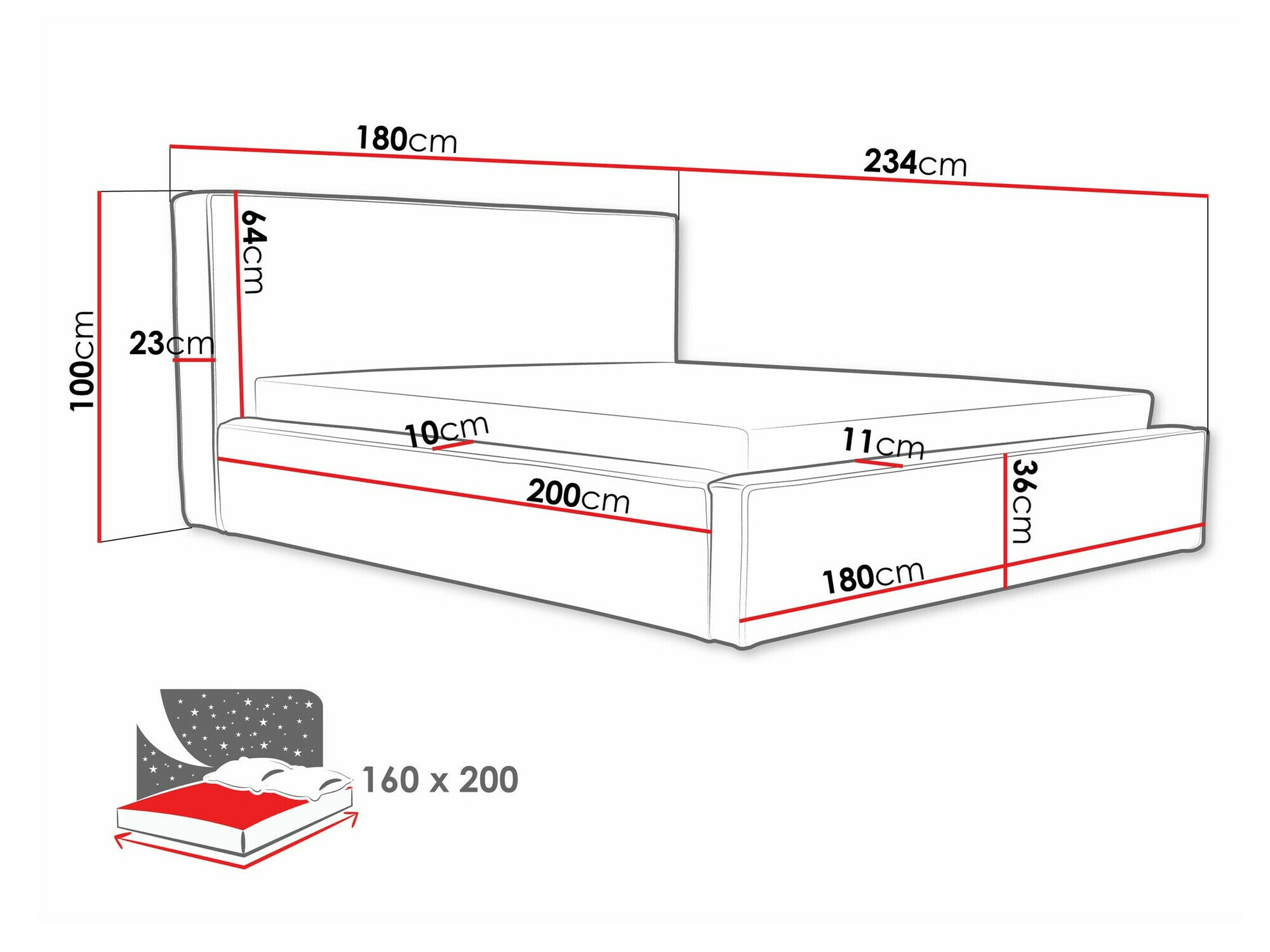 Postelja Calcalo 108