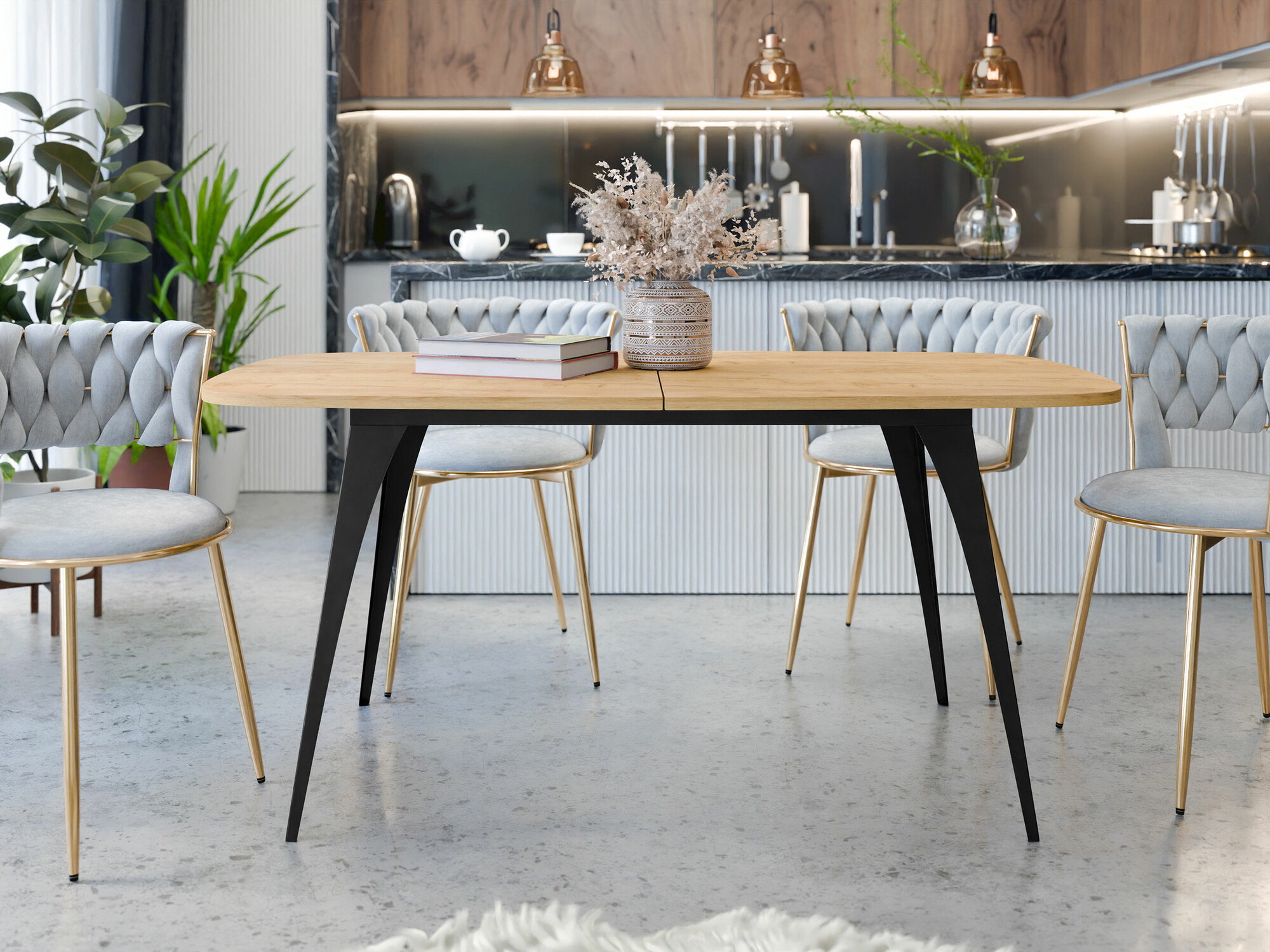 Miza Oswego 131 (Craft zlati hrast)