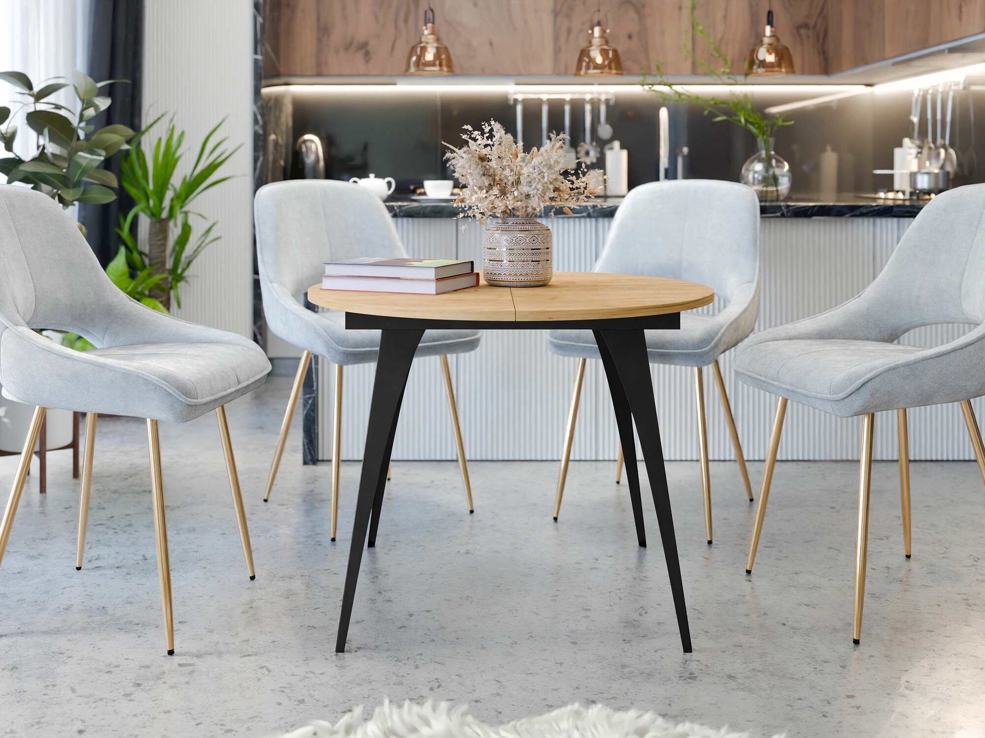 Miza Oswego 132 (Craft zlati hrast)