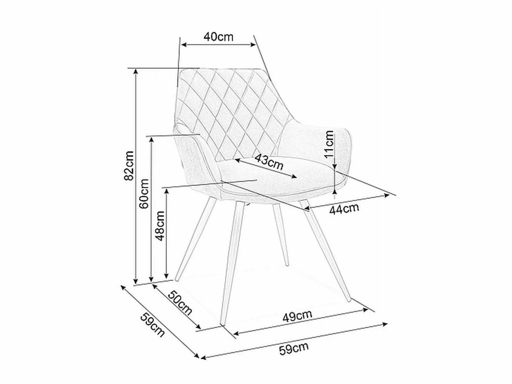 Stol Detroit 566 (Bež)