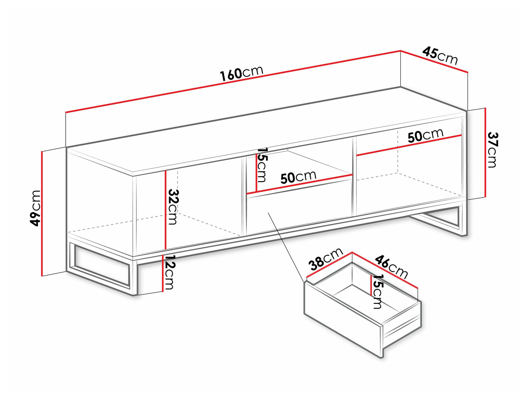 TV-omarica Calcalo 105 (Bež)