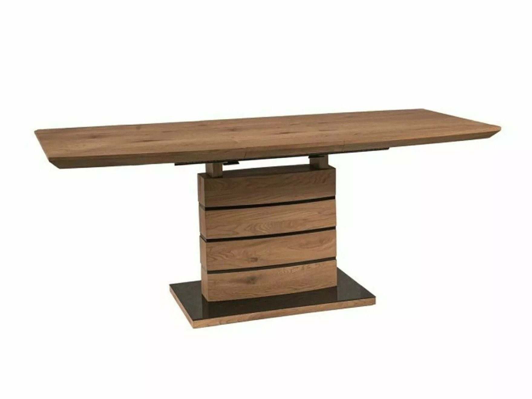 Miza Detroit 569 (Hrast + Sijaj črna)