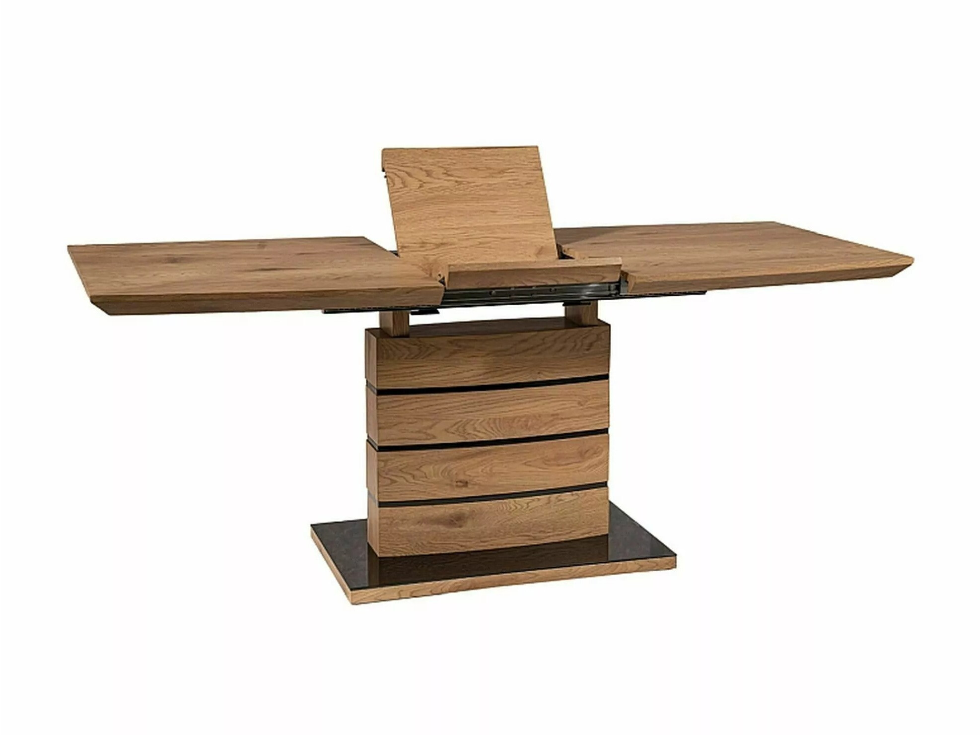 Miza Detroit 569 (Hrast + Sijaj črna)